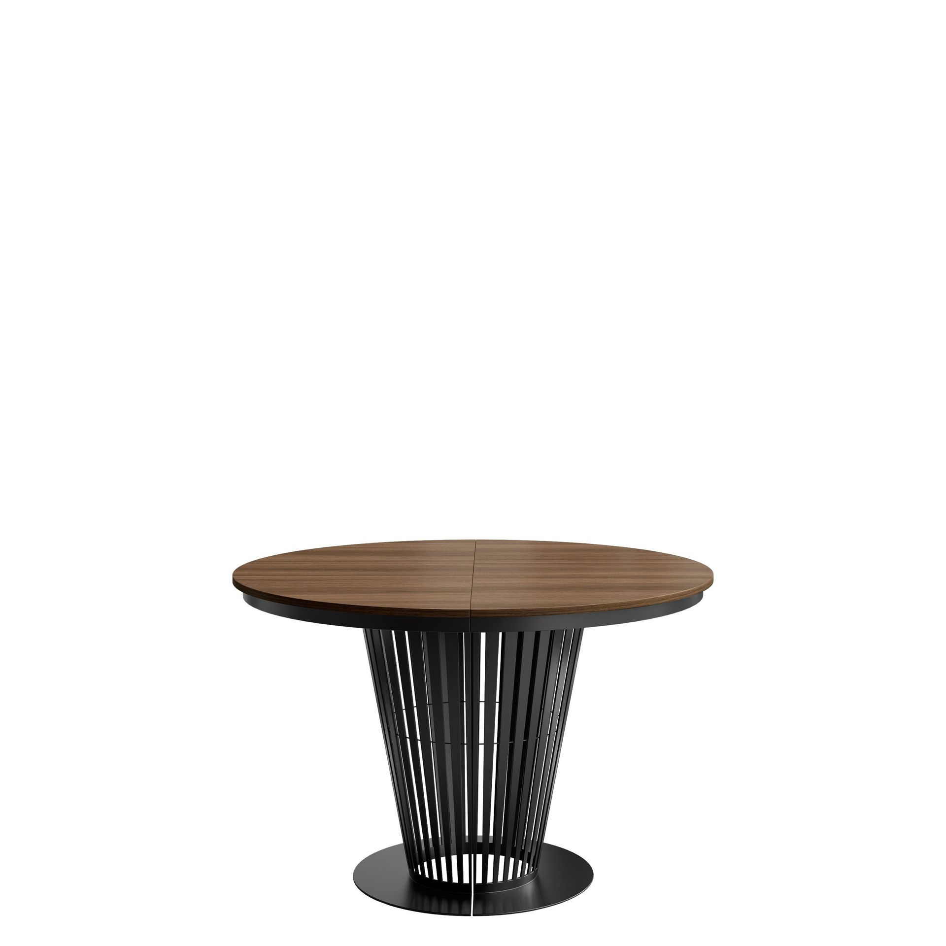 Cedra Runt Matbord 100-176 cm - svart, brun