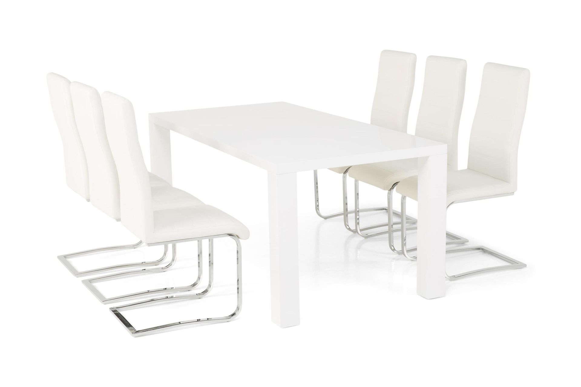 Cibus Matgrupp 180 cm med 6 Cibus Stol - Vit