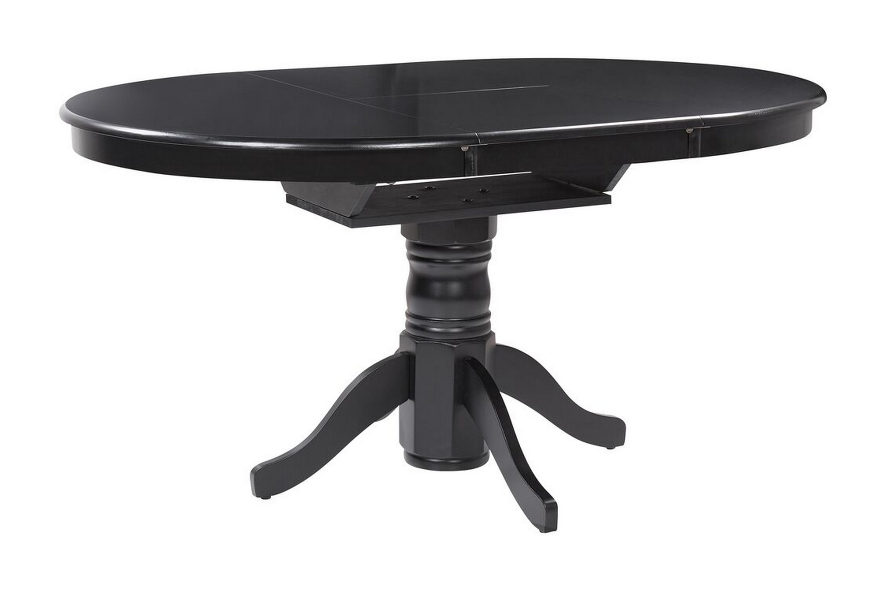 cinnamon matbord 106x74 cm rund - svart