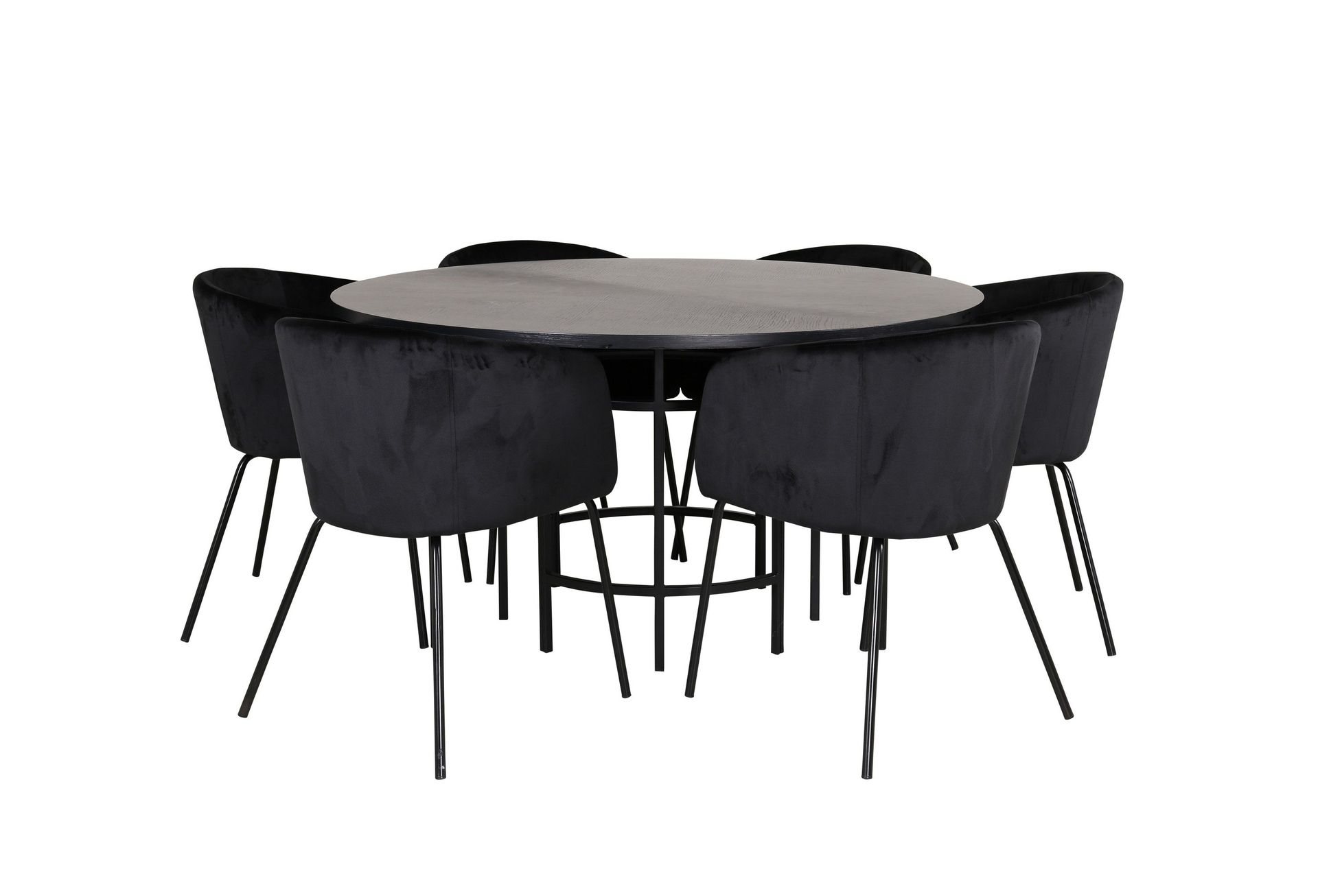 Copenhagen Matgrupp 140 cm Rund med 6 Berit stolar -