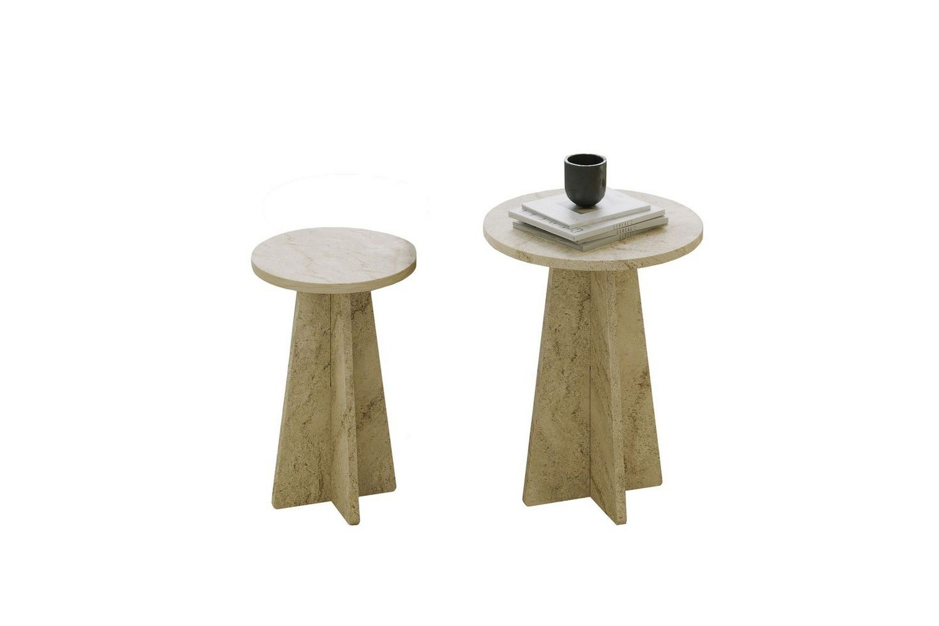 Corren Soffbord 40 cm - Travertine