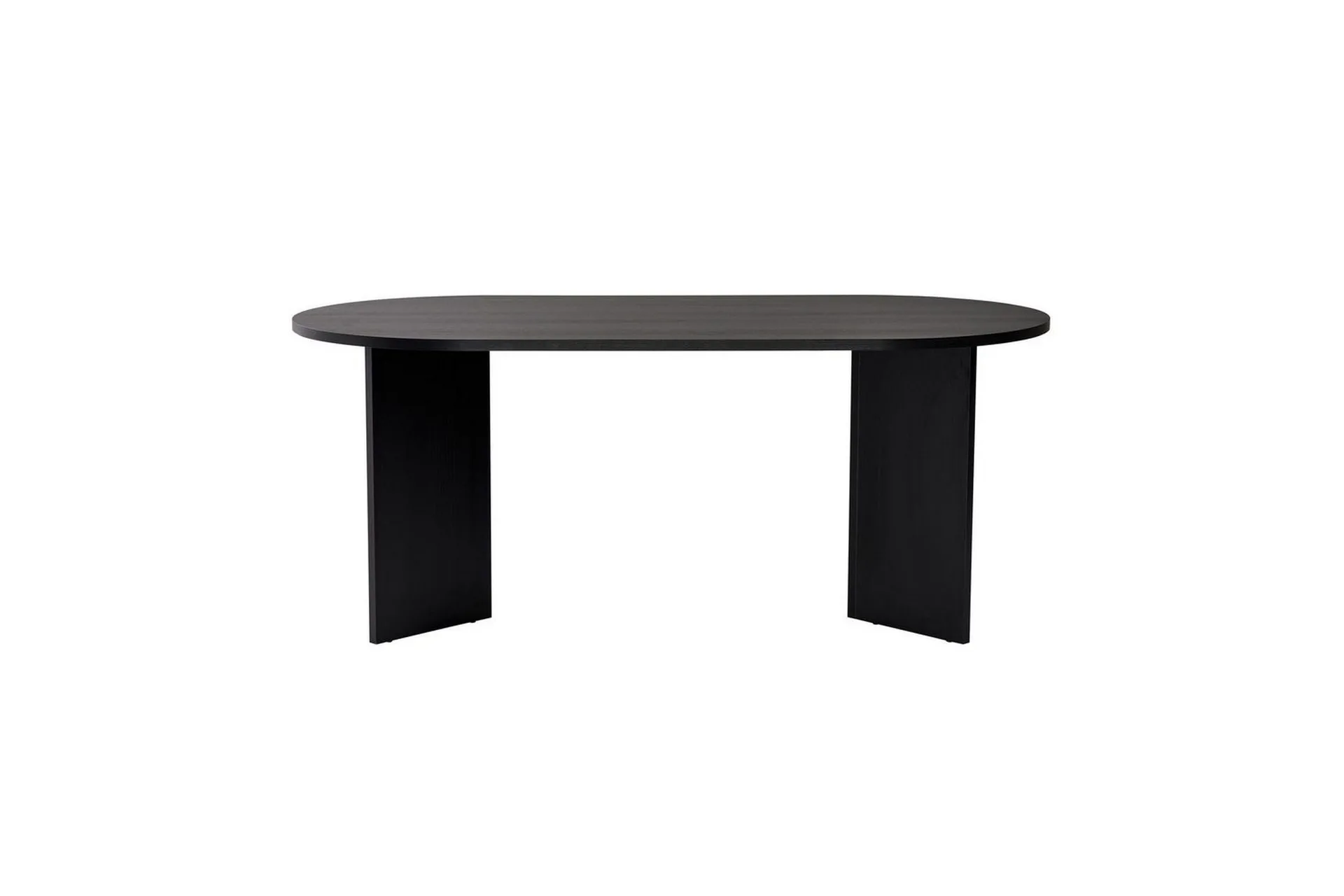 dano matbord 180 cm oval - natur/svart