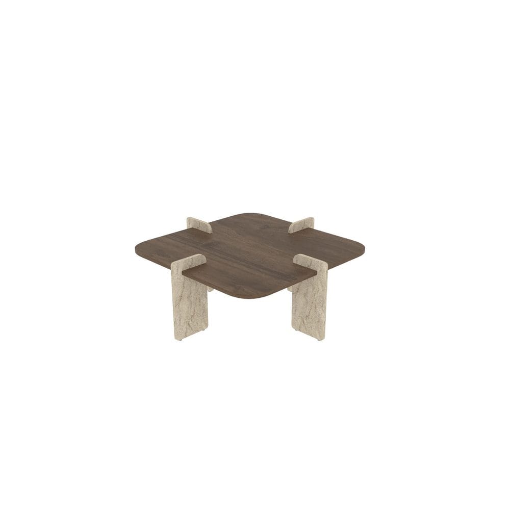 Denros Soffbord 90 cm - Brun/M&ouml;rkbrun