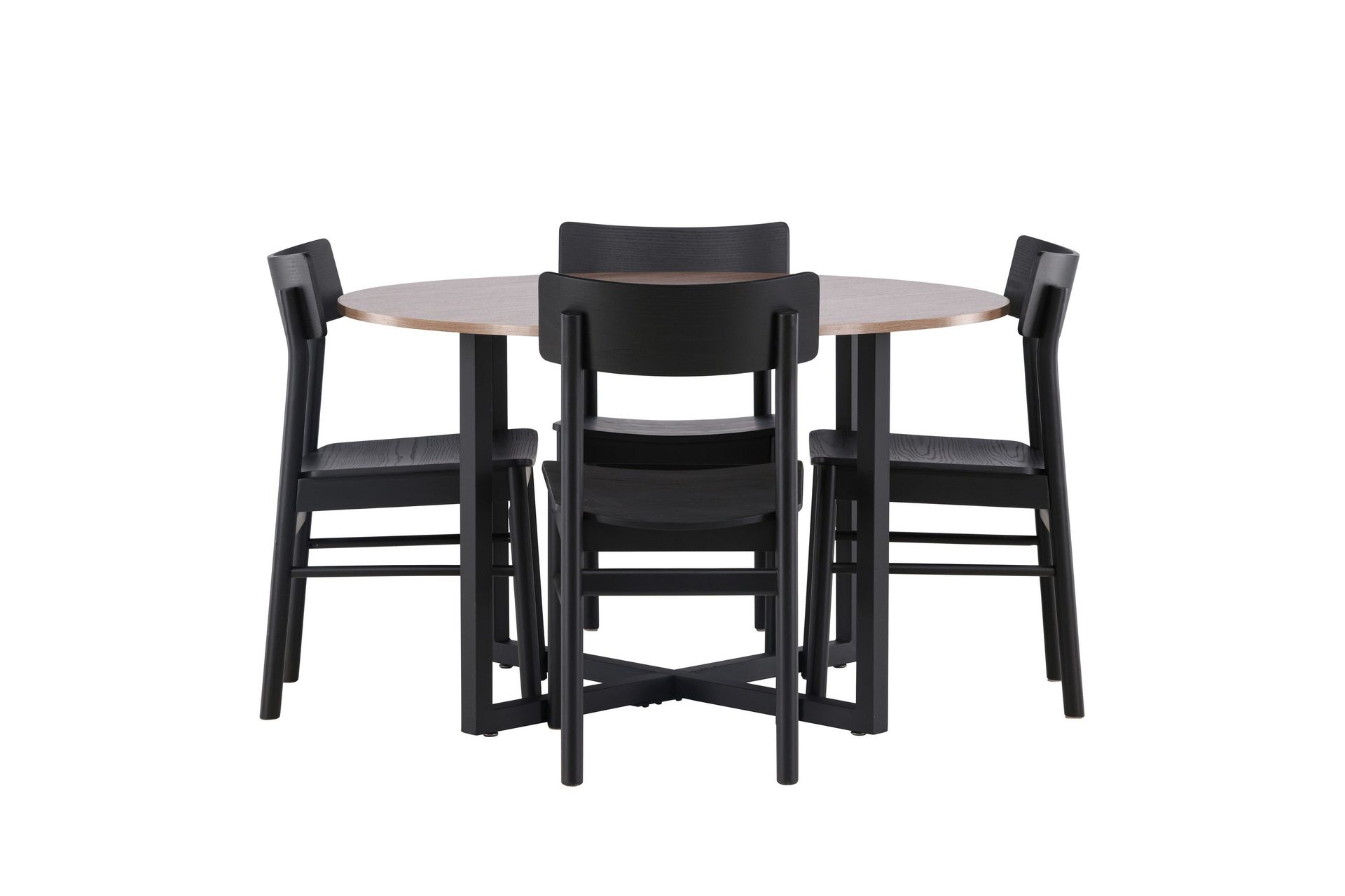 Durango Matbord med 4 Montros stolar - Valn&ouml;t