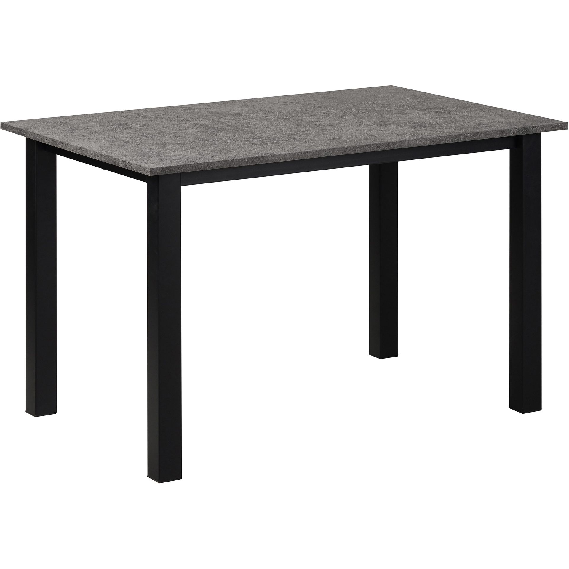 Durham Matbord 120x80 cm - Betonggrå och svart
