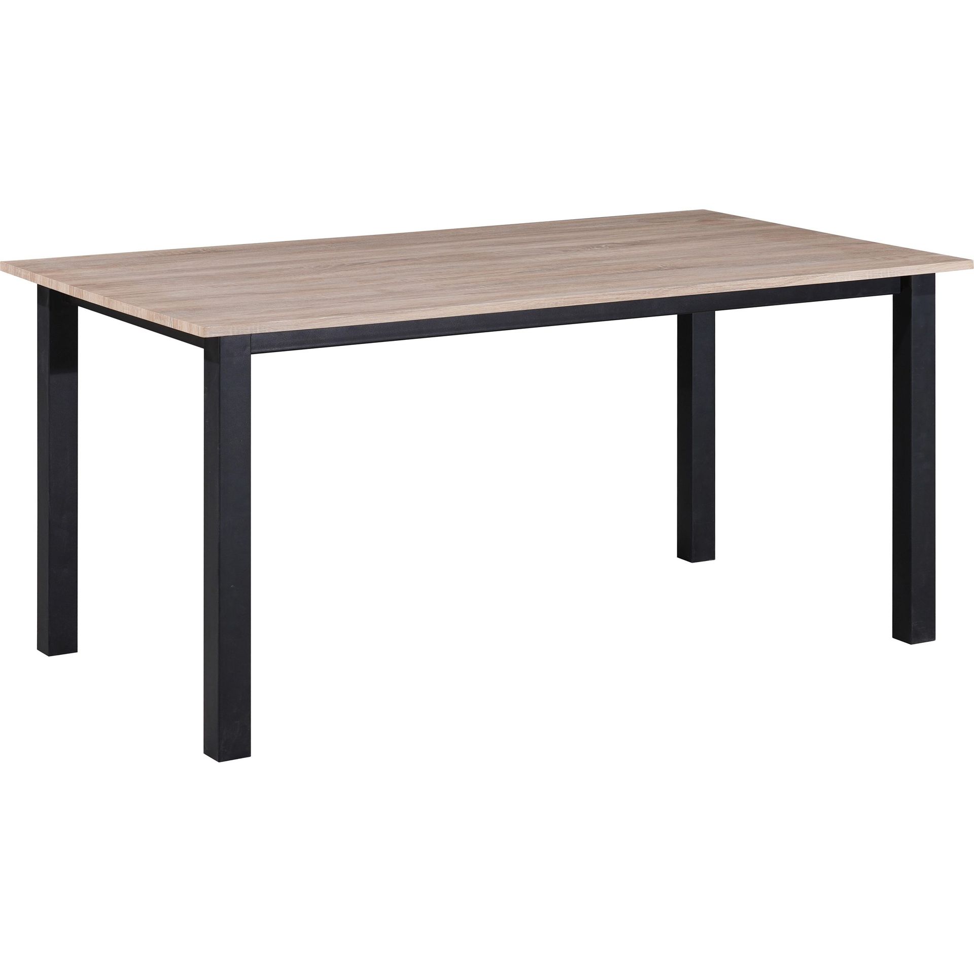 Durham Matbord 160x90 cm - Ekbrun och svart