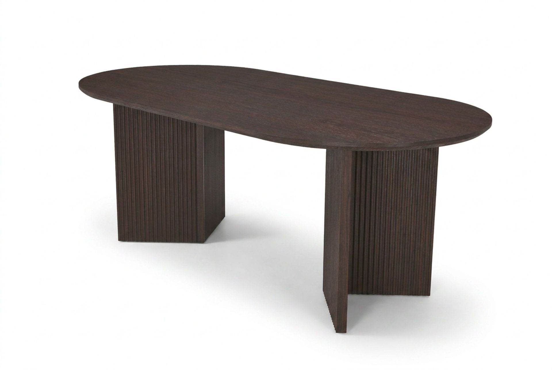 Edda Soffbord Oval 120 cm - R&ouml;kt ek