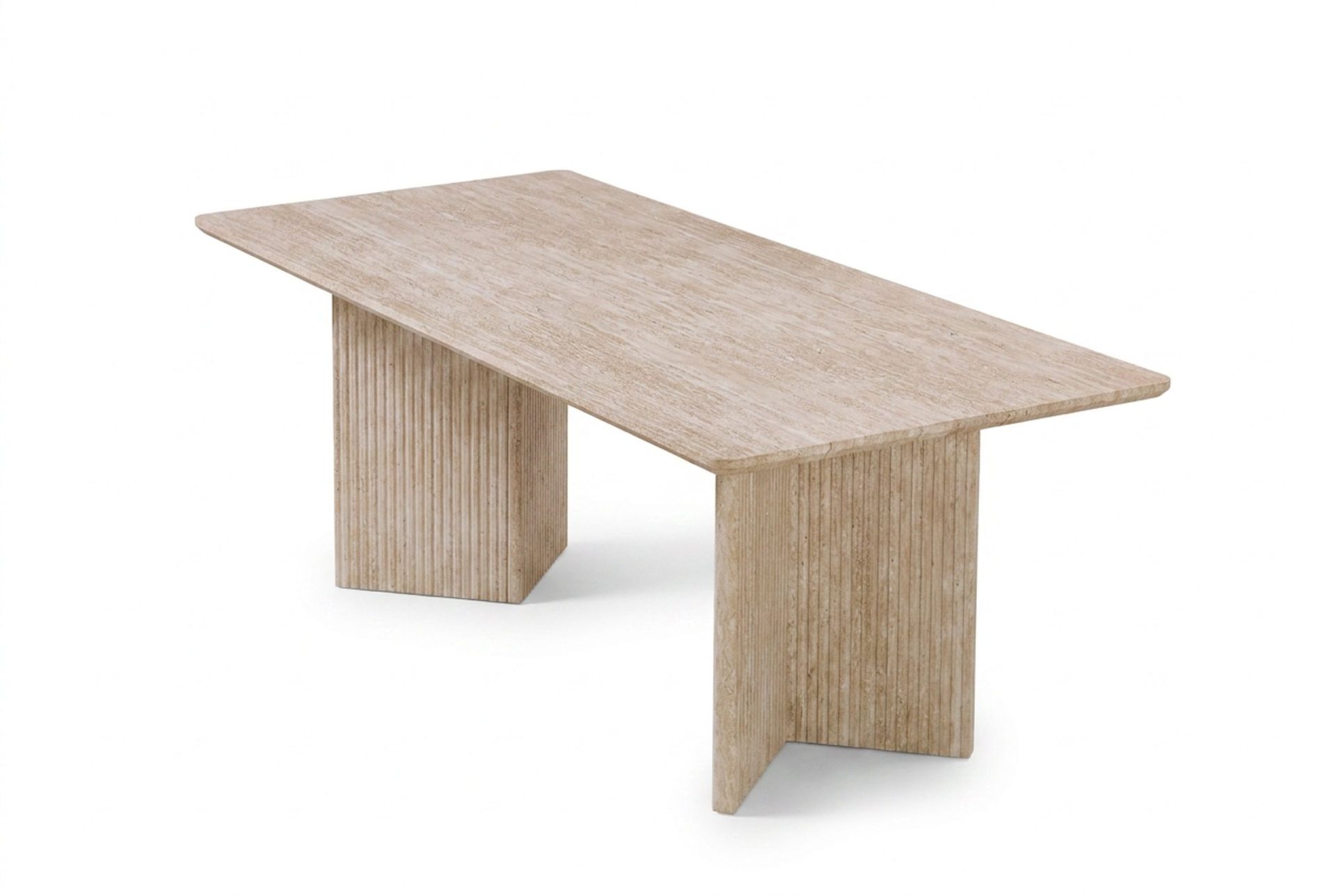 Edda Soffbord Rektangul&auml;r 120 cm - Travertin
