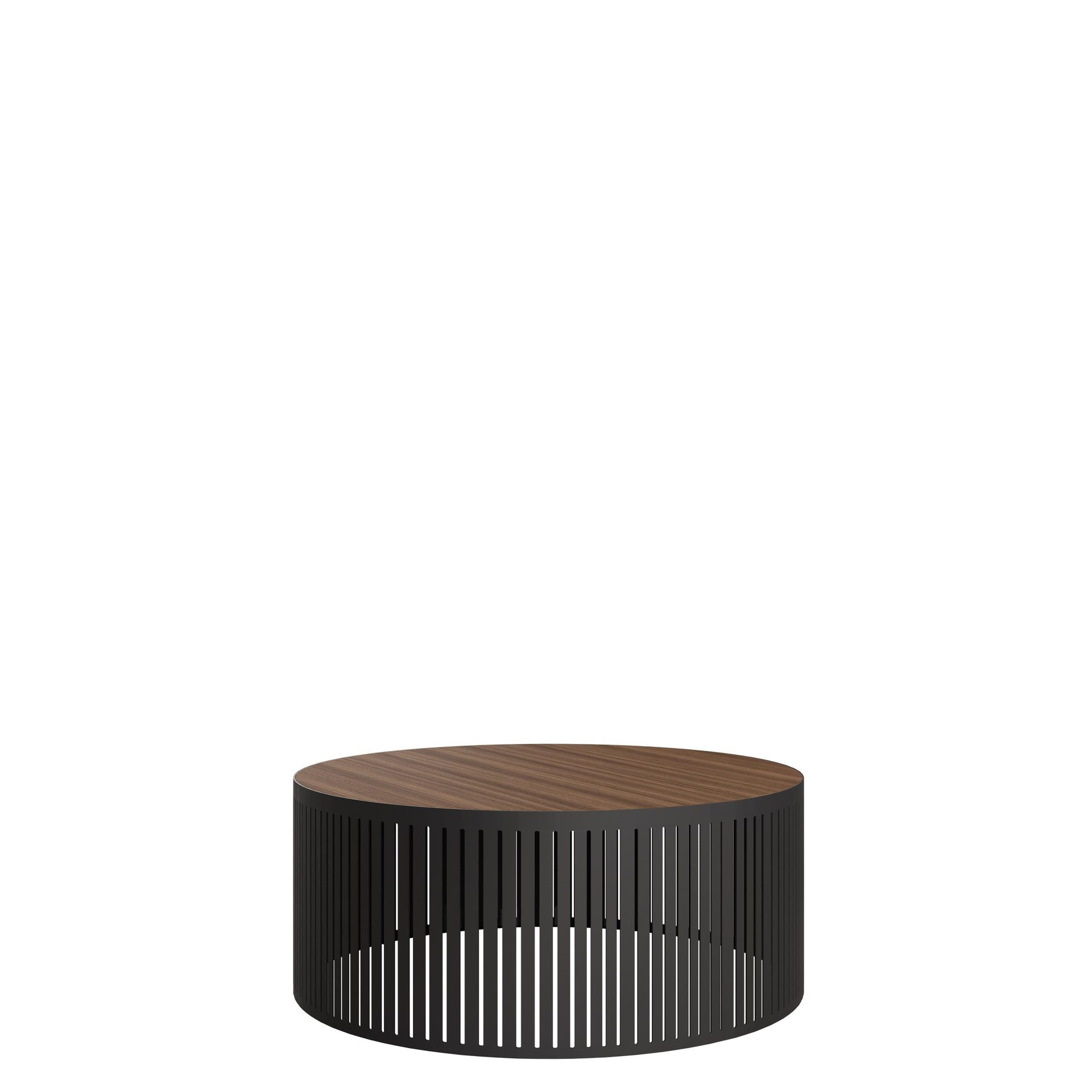 Elenio Soffbord 59 cm Rund - Svartbrun