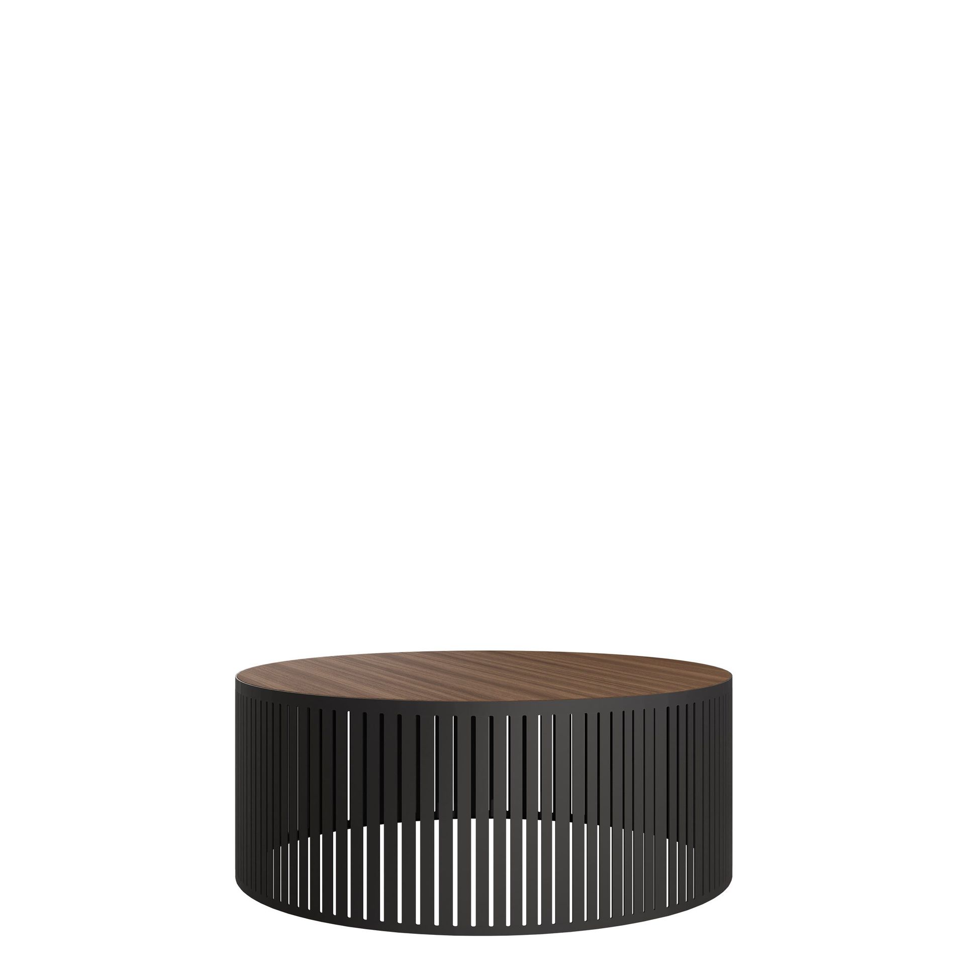 Elenio Soffbord 75 cm Rund - Svartbrun