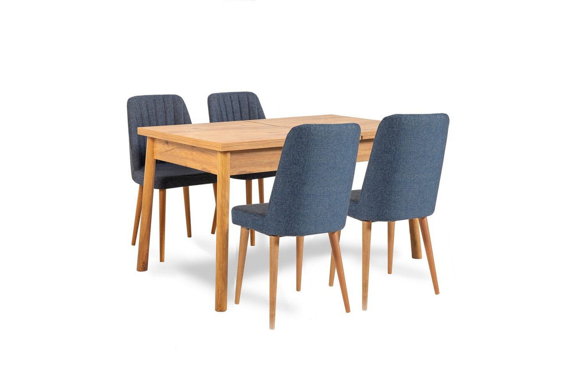 Ergene Matgrupp 120 cm Rektangul&auml;r - Natur/Bl&aring;