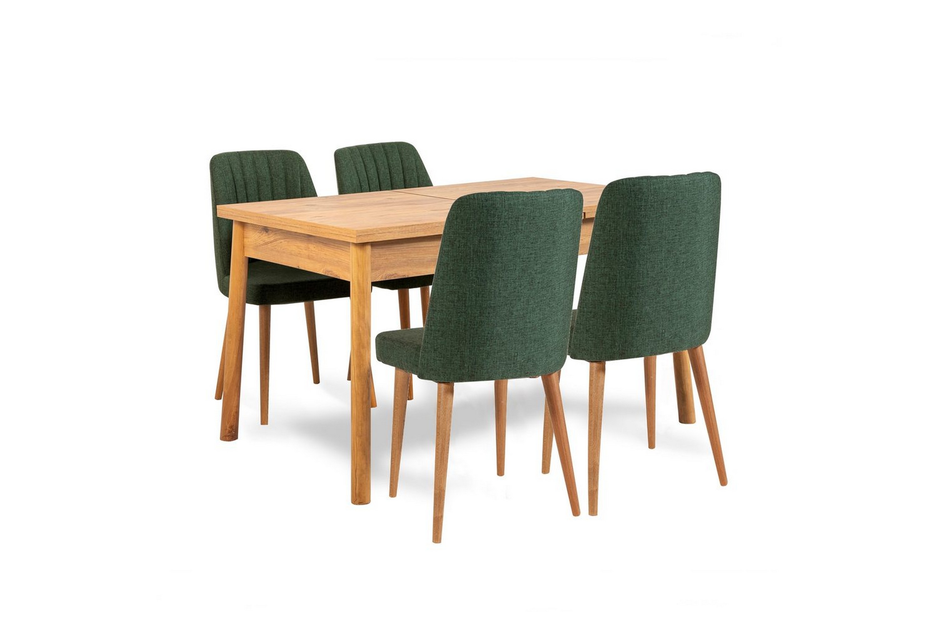 ergene matgrupp 120 cm rektangulär - natur/grön