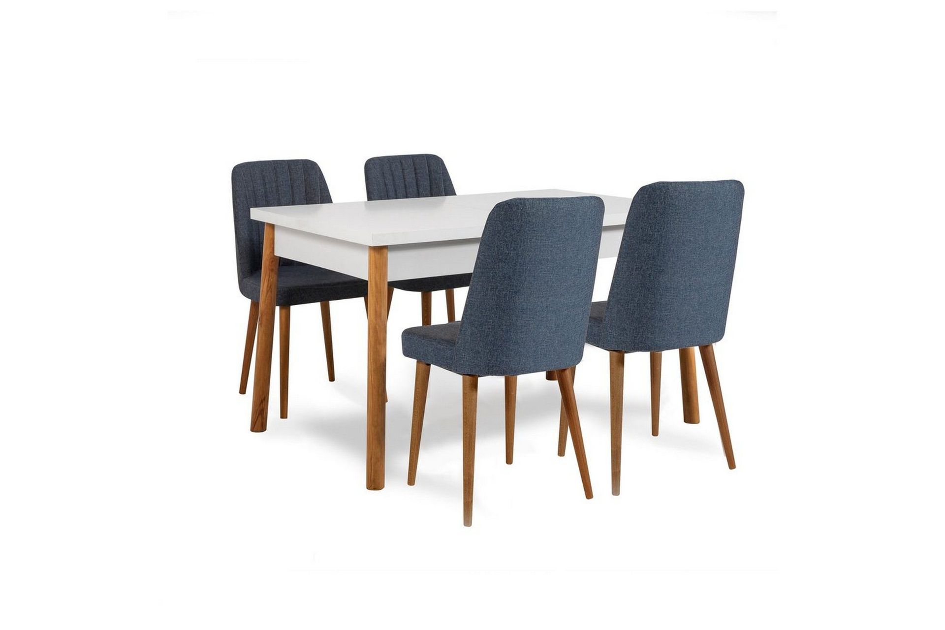 Ergene Matgrupp 120 cm Rektangul&auml;r - Natur/Marinbl&aring;