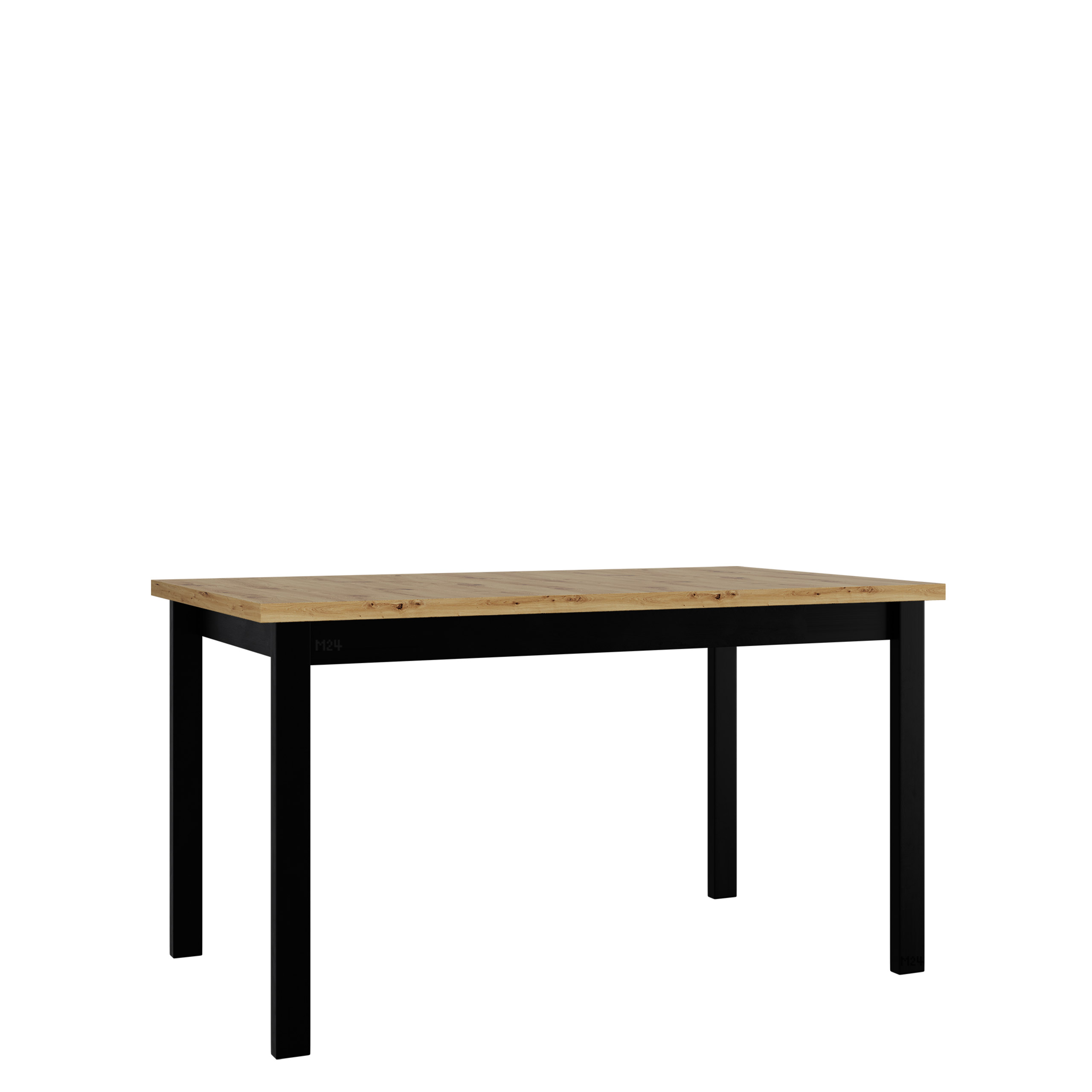 ericka matbord 140 cm rektangulär - svart/brun