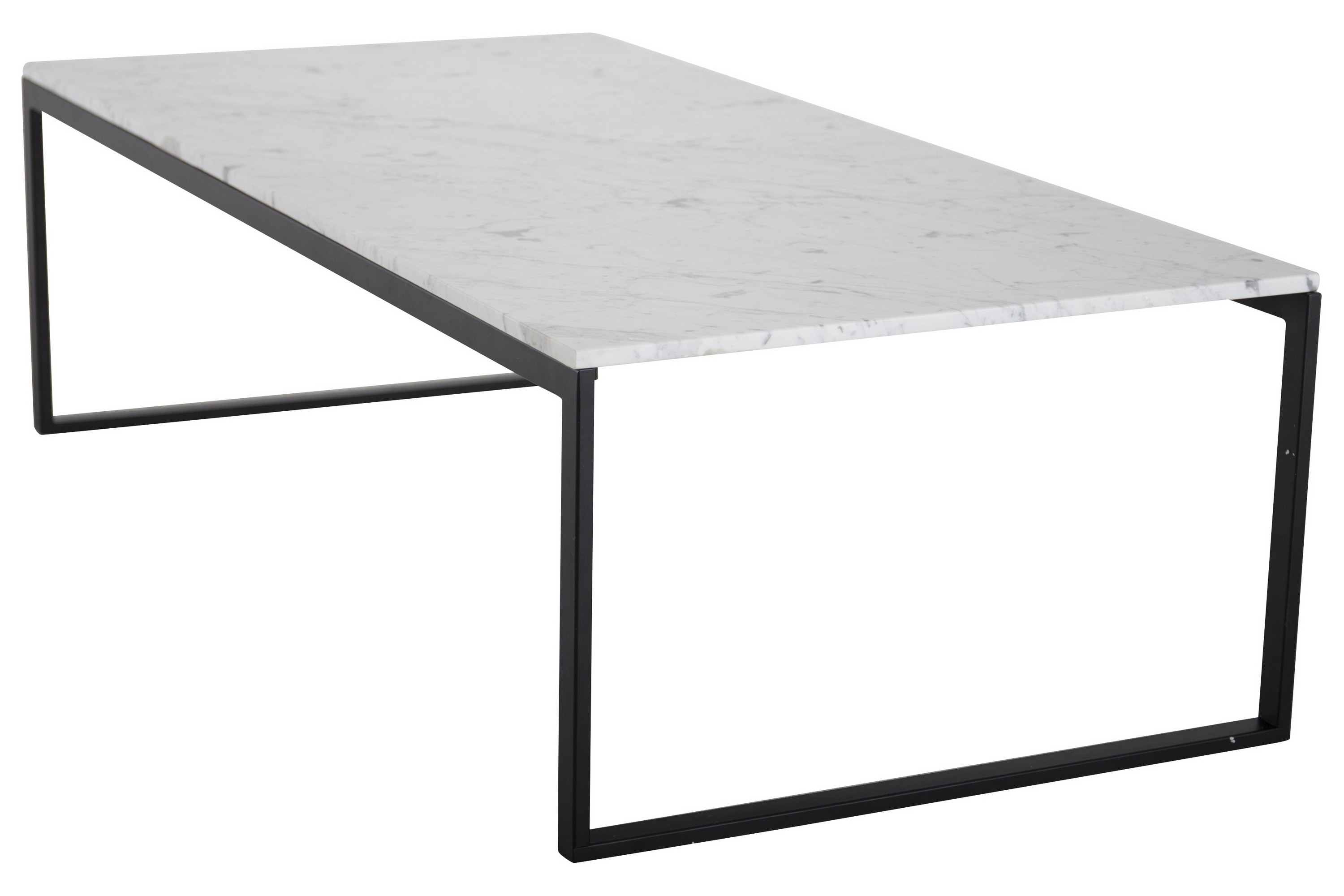Estelle Soffbord 120 cm Vit/Svart