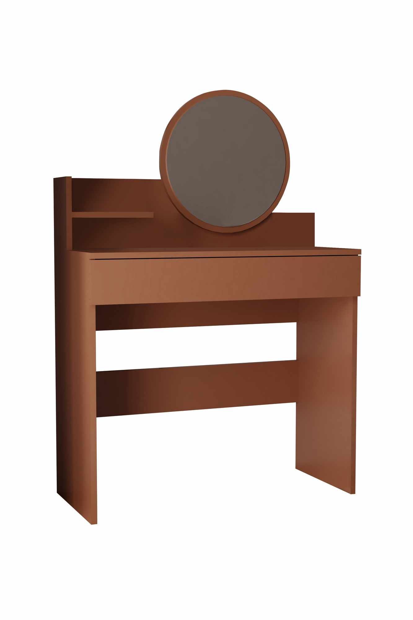 Fabrony Sminkbord med spegel 90 cm - Sepia