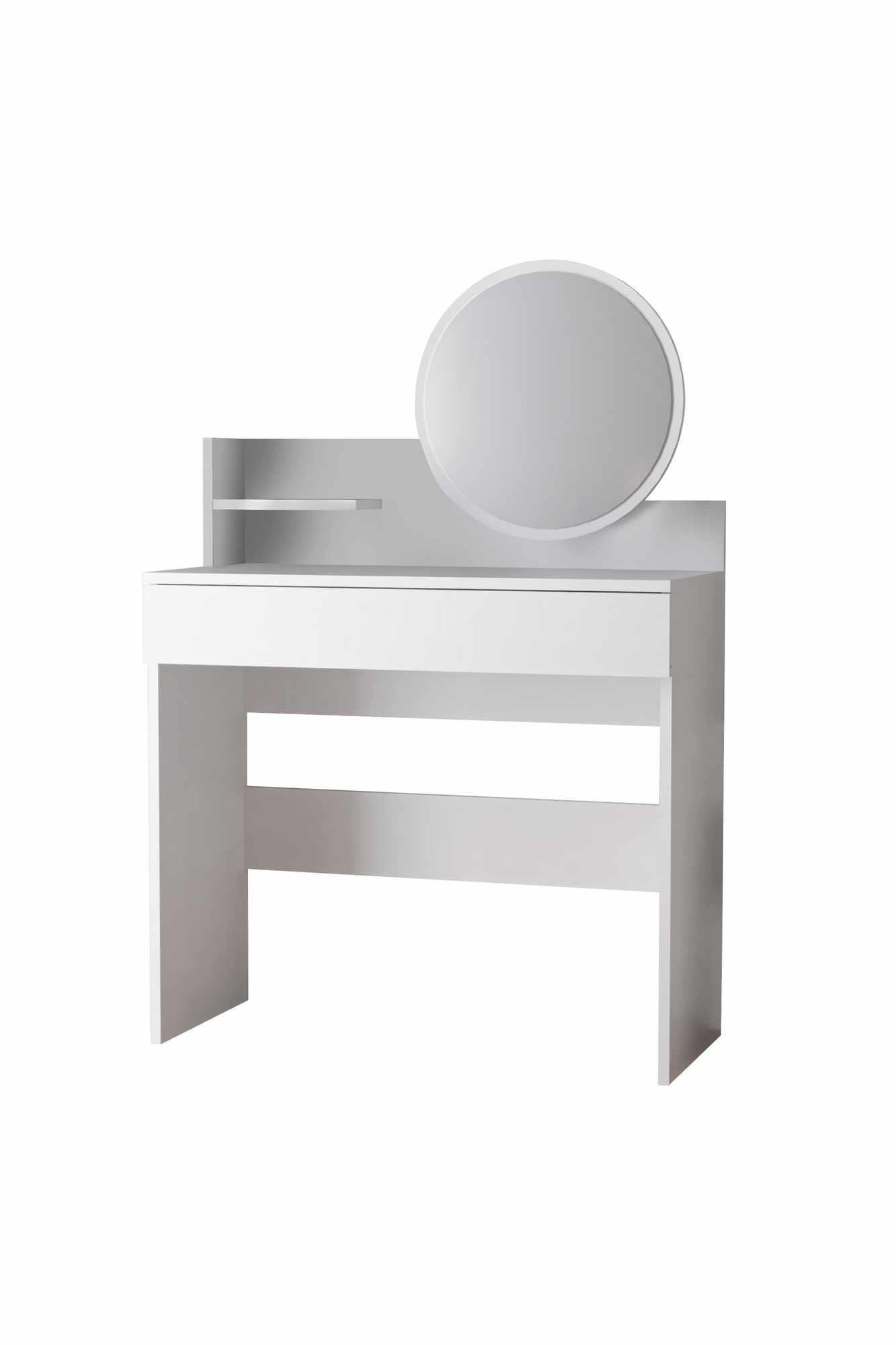 Fabrony Sminkbord med spegel 90 cm - Vit