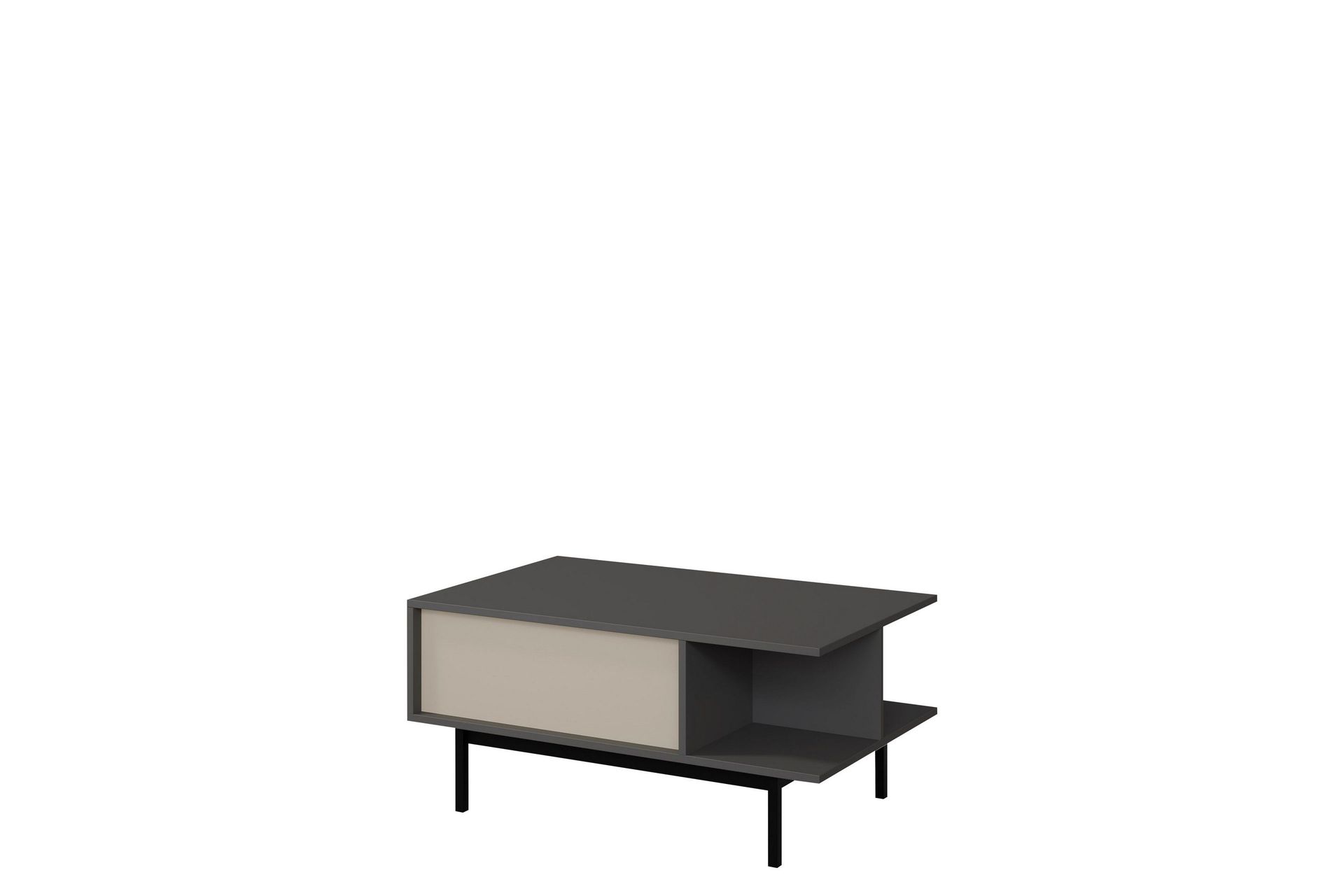 Farshian Soffbord 93 cm - Gr&aring;/Beige