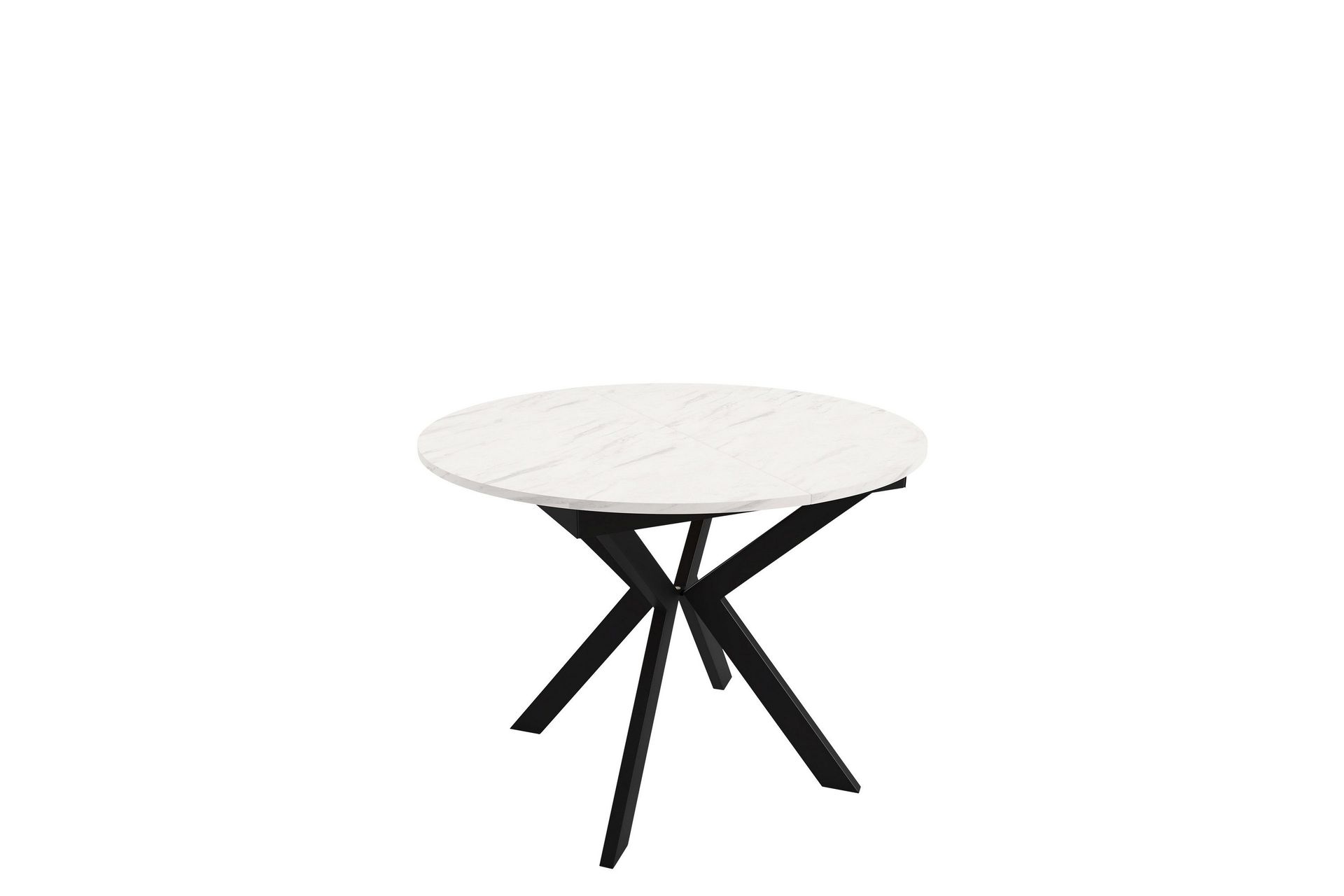 ferrer matbord 138 cm - svart/vit