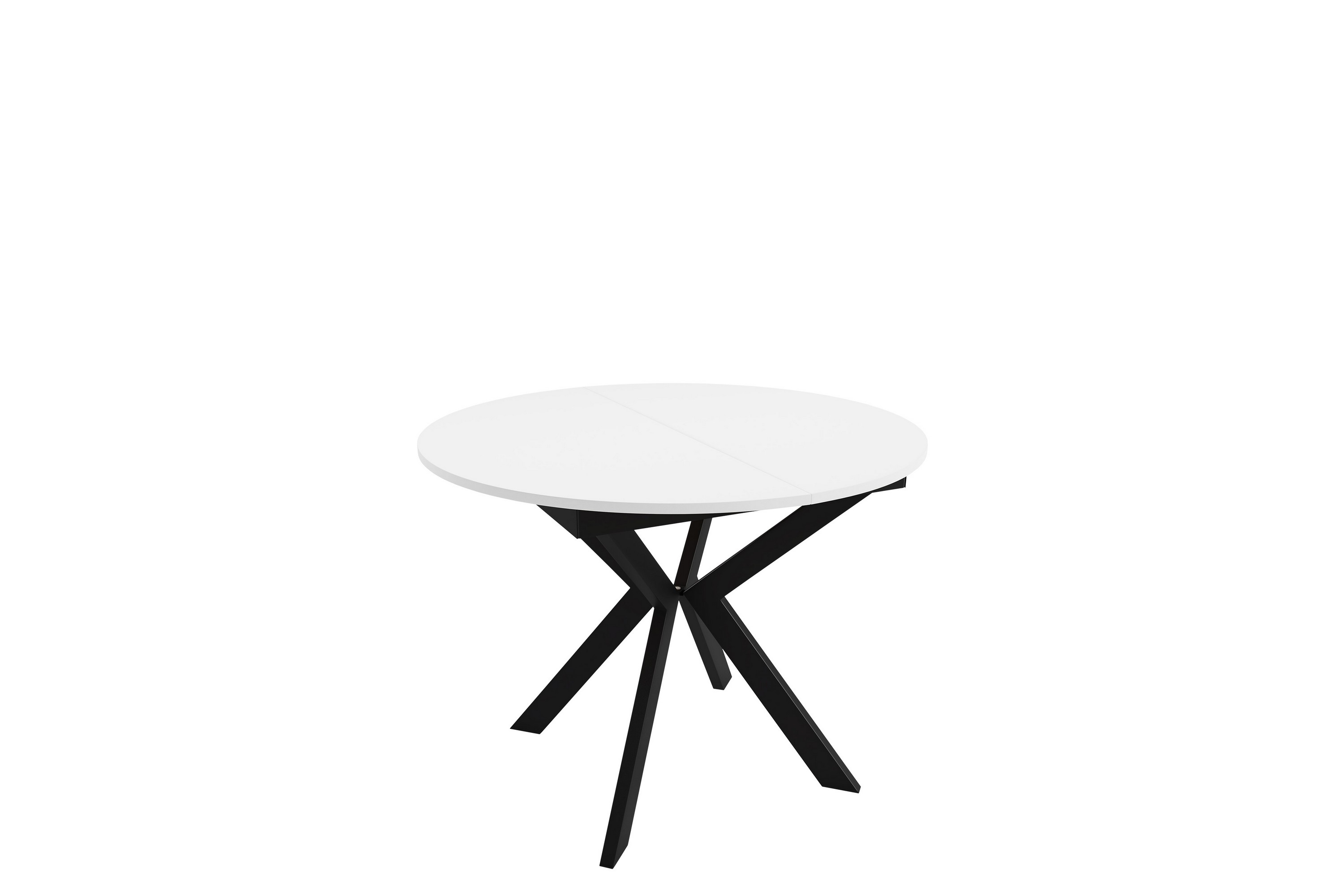 ferrer matbord 138 cm - svart/vit