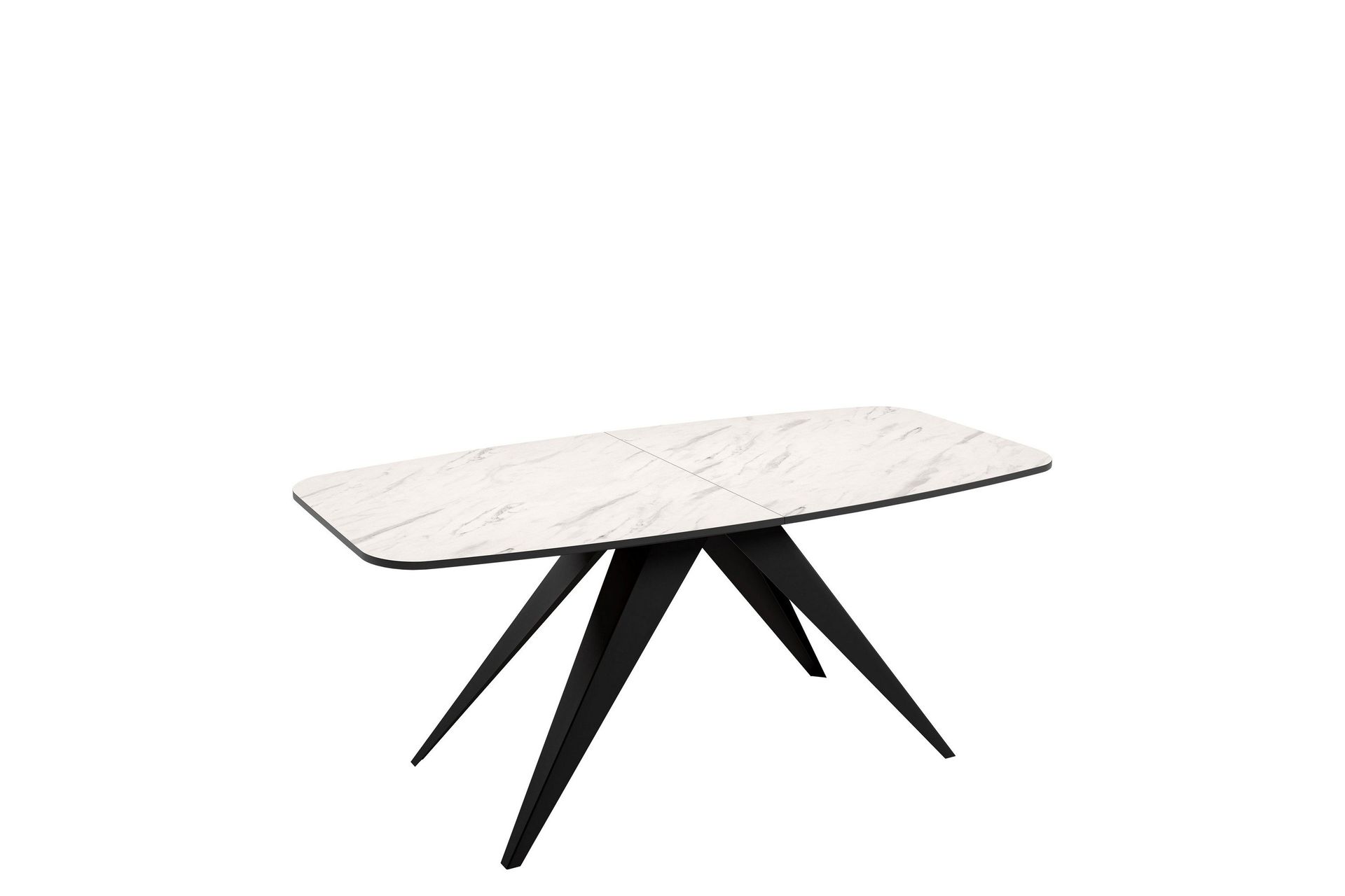 Ferro Matbord 198 cm - Svart/Vit