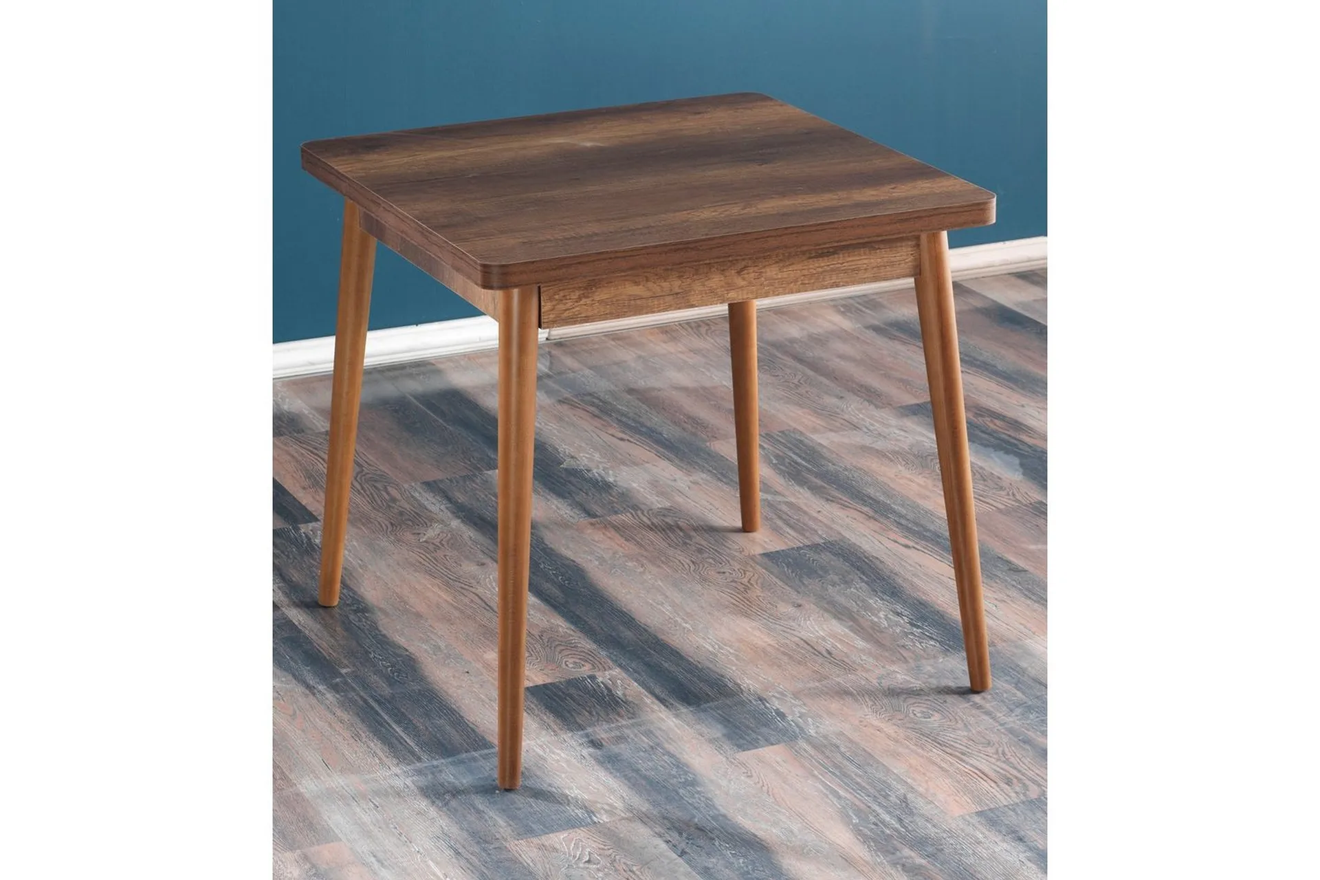 florai matbord 80 cm kvadratisk - valnöt