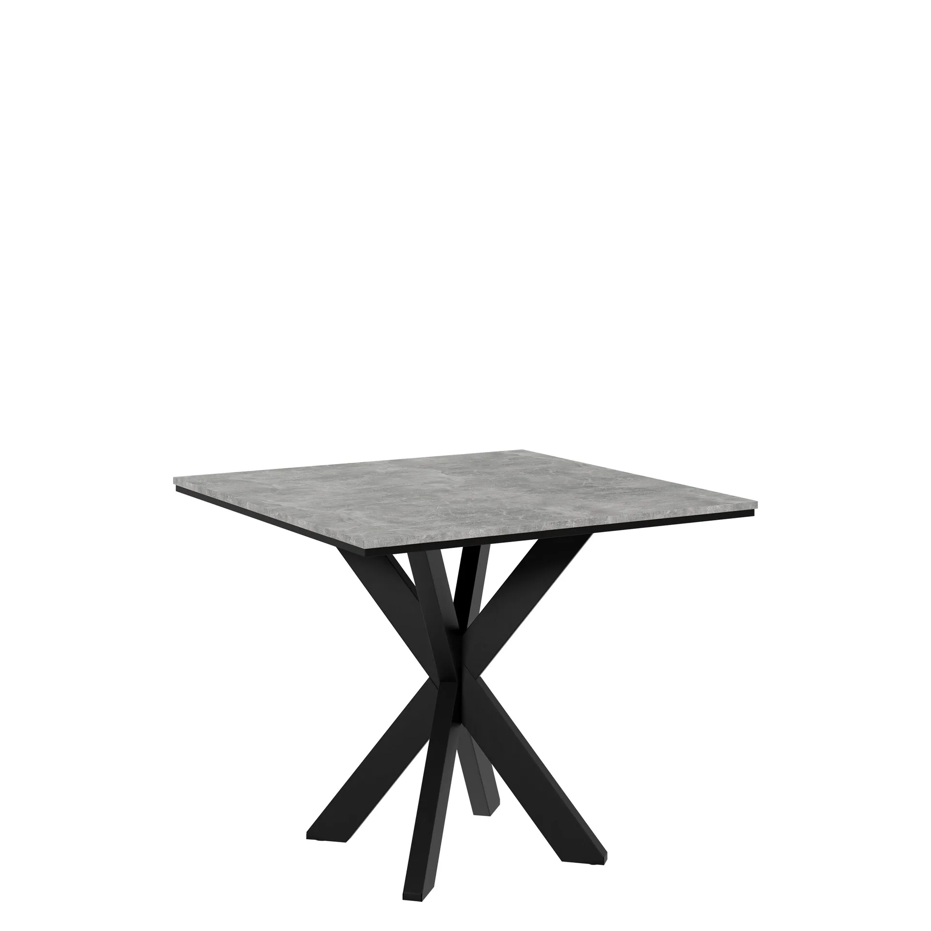 Fynrel Matbord 90 cm Kvadratisk - Svart/Gr&aring;