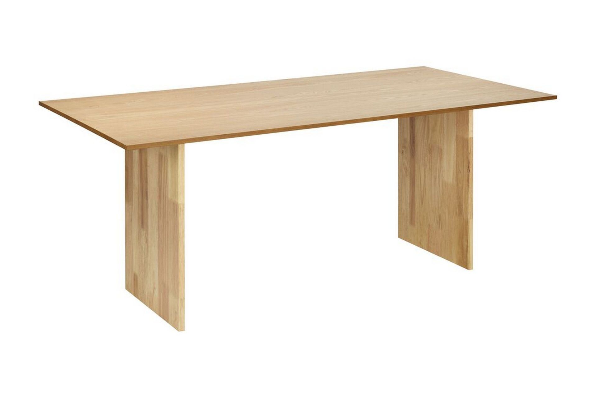 fyrsil matbord 90 cm rektangulär - ljust trä