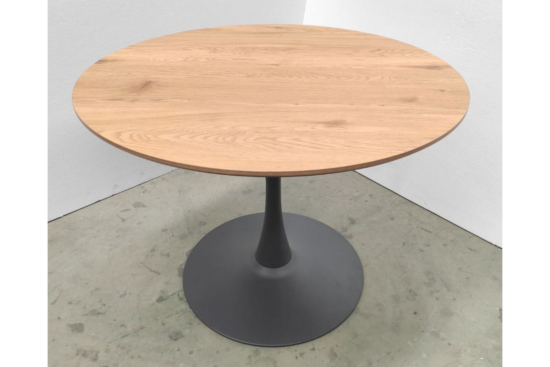 gibran matbord 100 cm rund - svart/beige