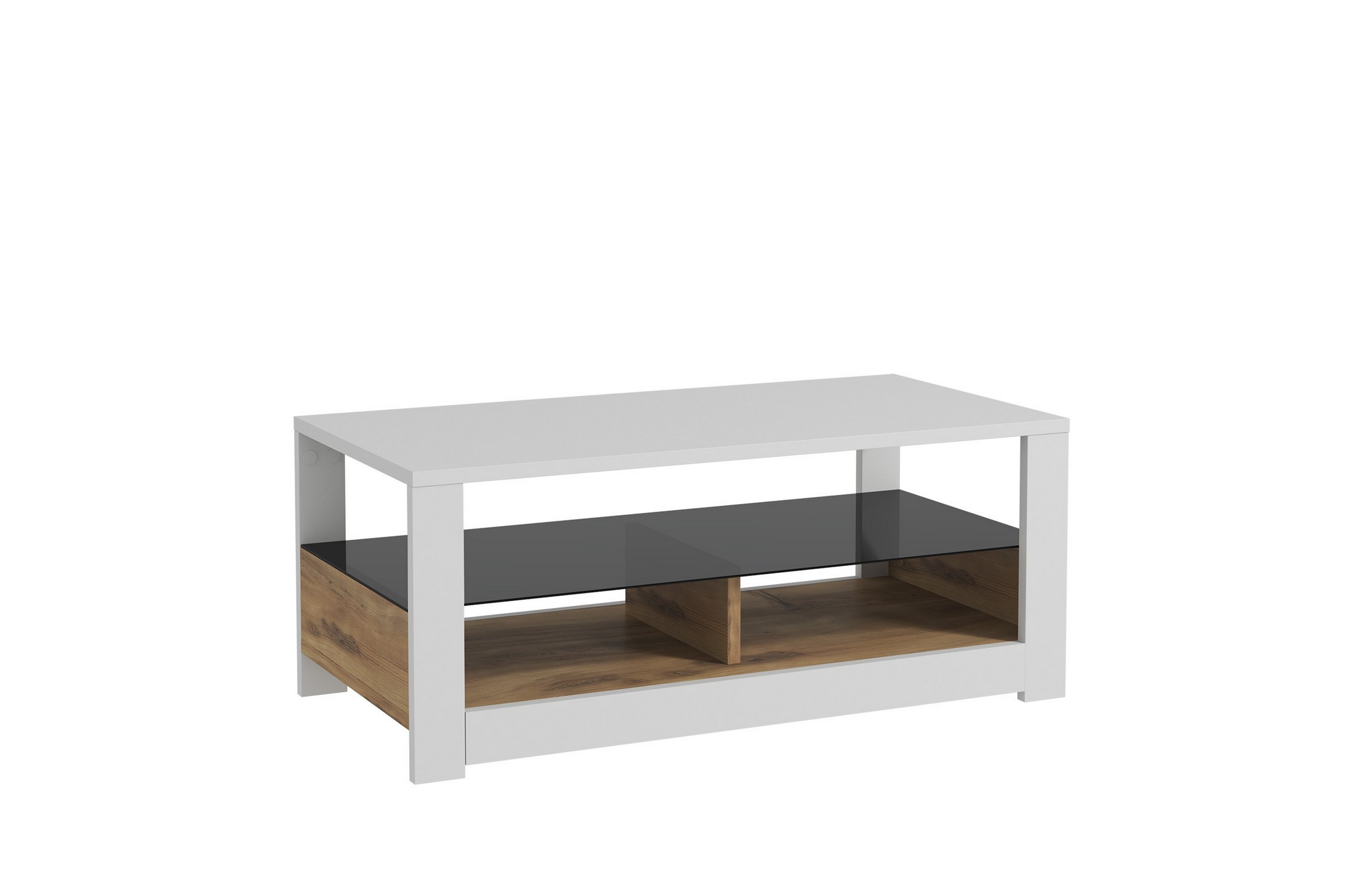 Griselda Soffbord 90 cm Vit/Ek