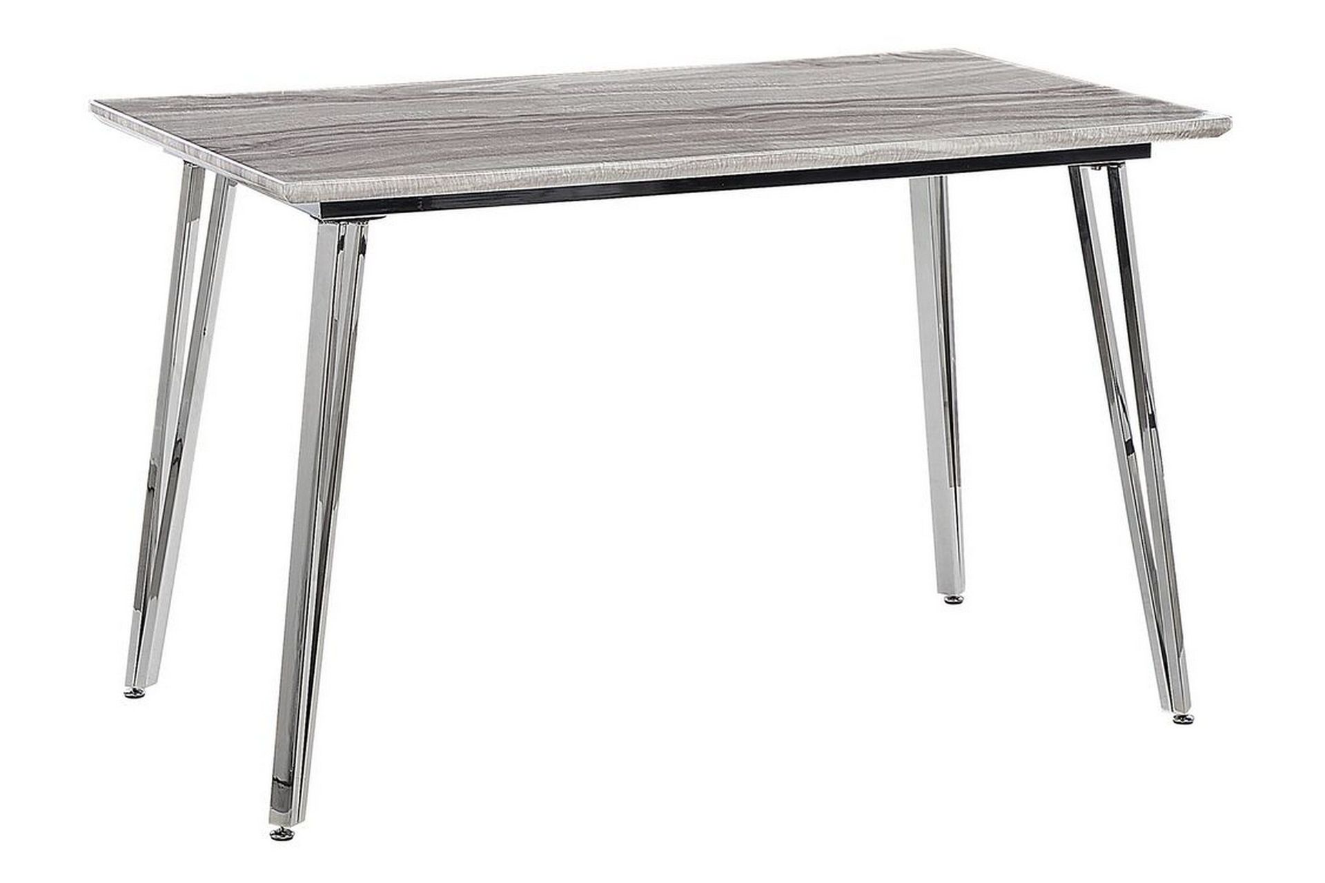 Hamiota Matbord 70x120 cm - Vit/Silver