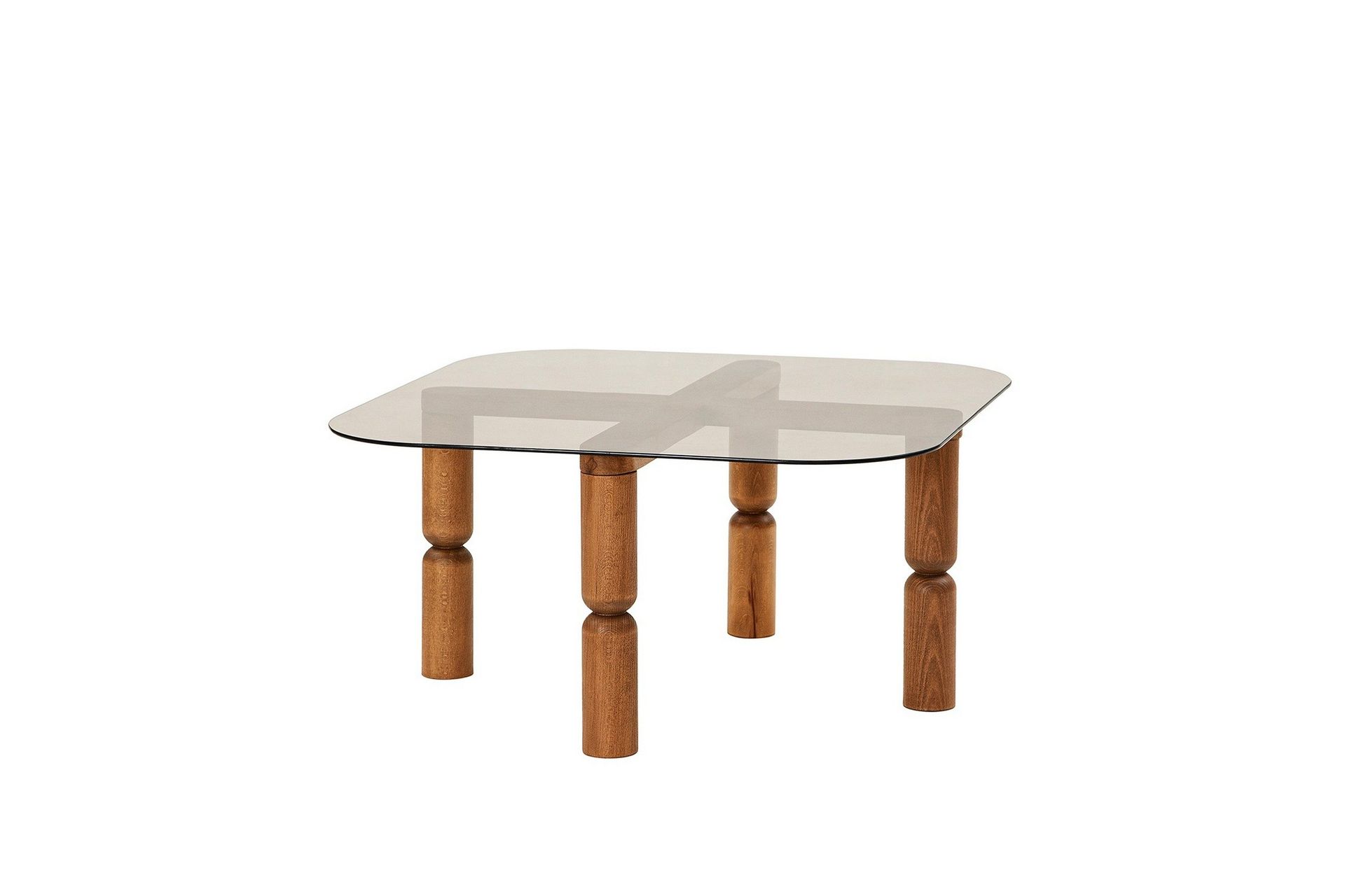 harman soffbord 80 cm - valnöt/brons