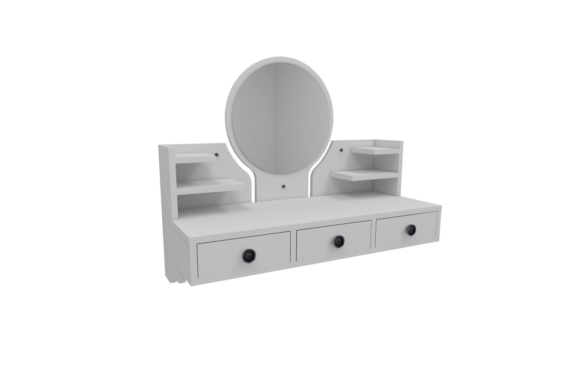 Hines Sminkbord 90 cm - Vit