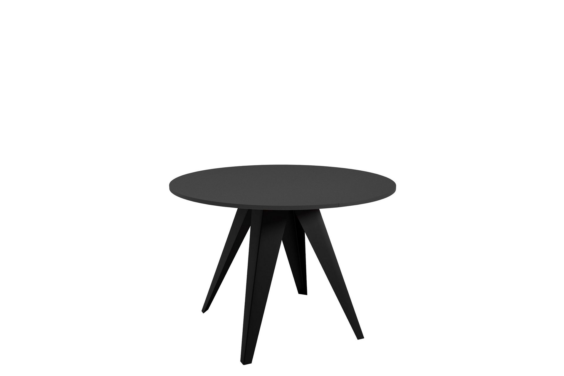 Hoban Litet Utdragbart Runt Matbord 90 cm - Svart