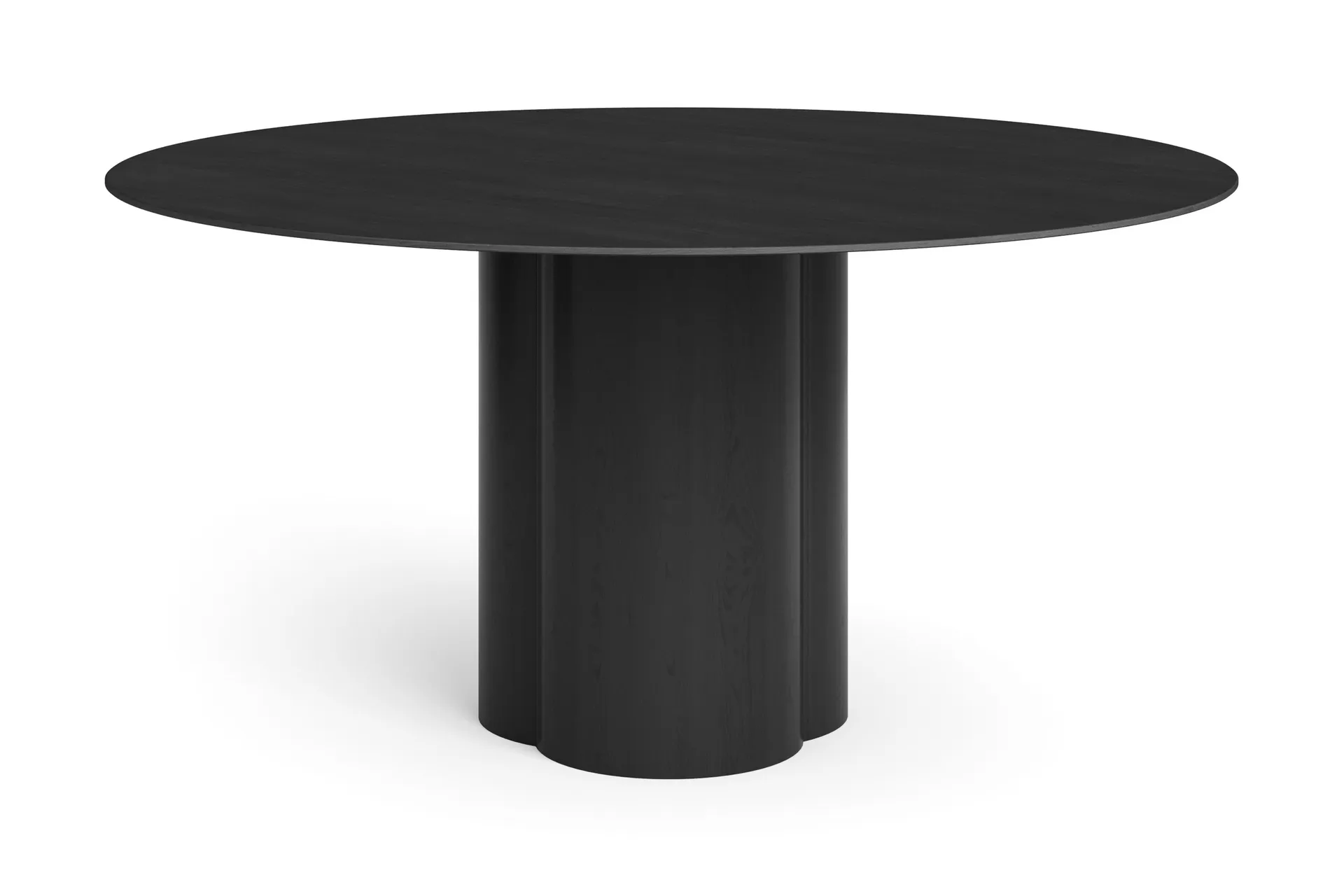 Juno Runt Matbord ø150 cm Fanér - Svart
