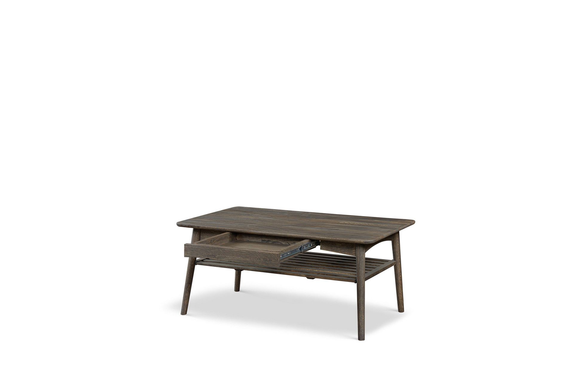 Kalix Soffbord 120x60 cm i massivt tr&auml; - M&ouml;rkbrun