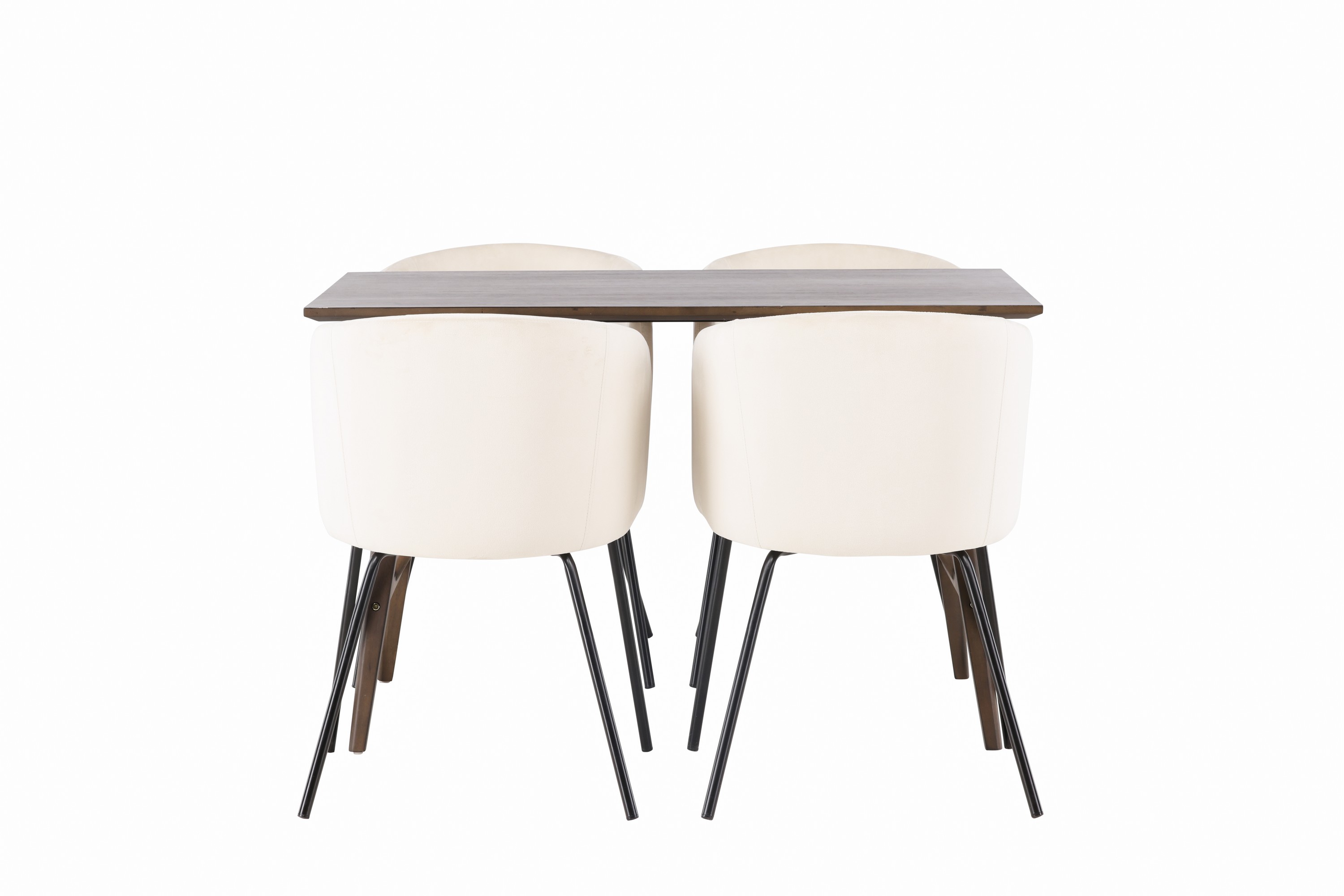 Kaseidon Matgrupp 120 cm Rektangulär med 4 Berit stolar Beige