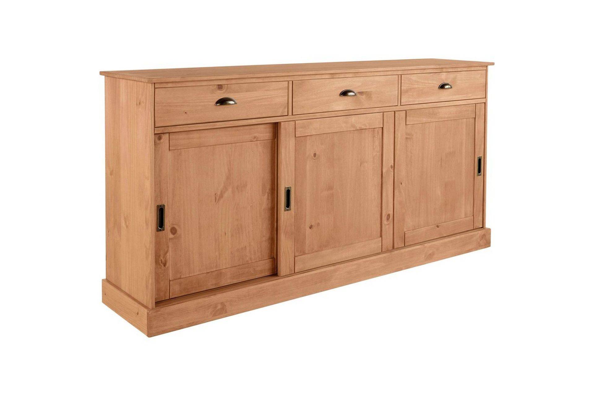 Konsollbord Loft24 Skänk Harry 170x40x85 cm, Betsad/Vax Brun,Natur -