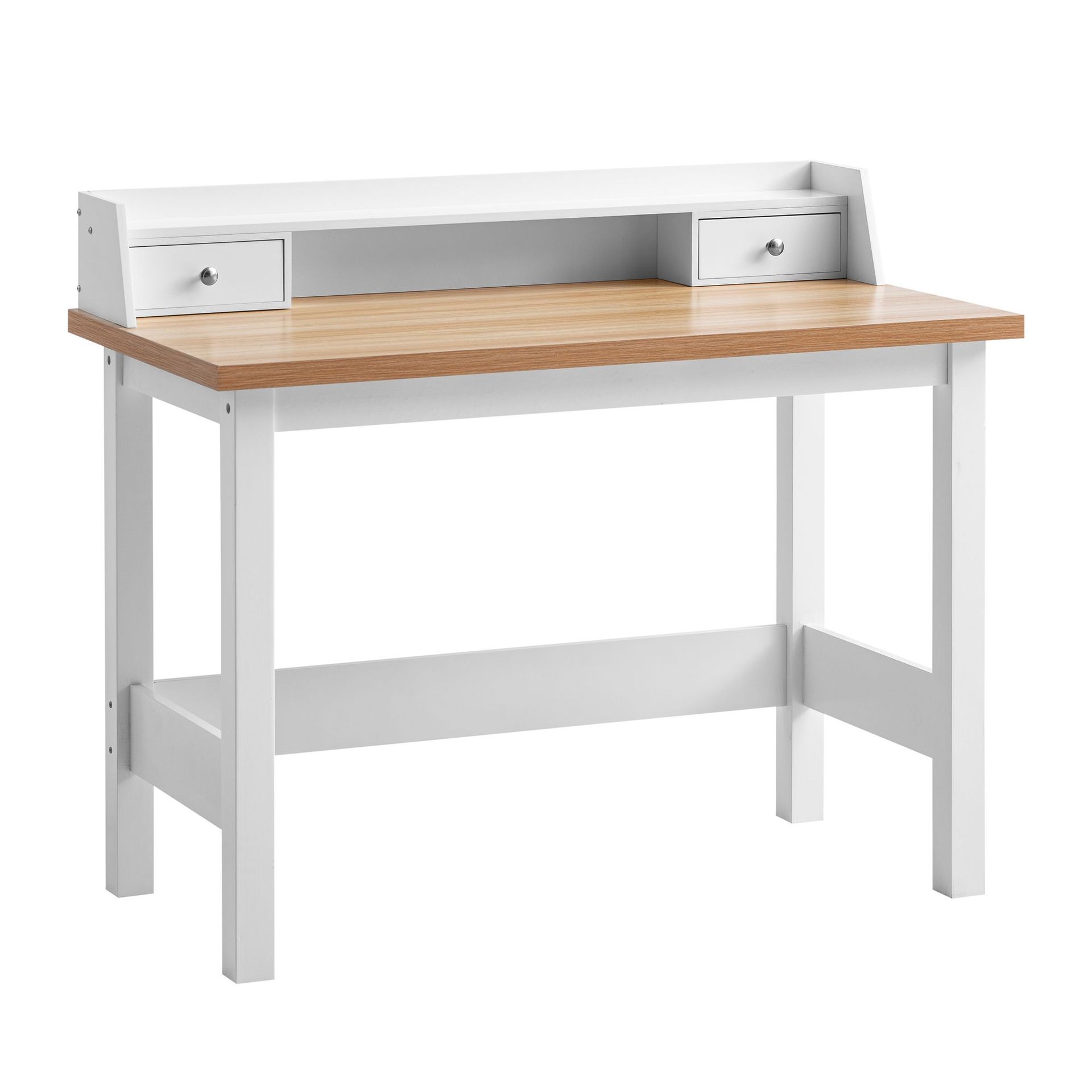Eliara Skrivbord 106 cm - Vit och eklook