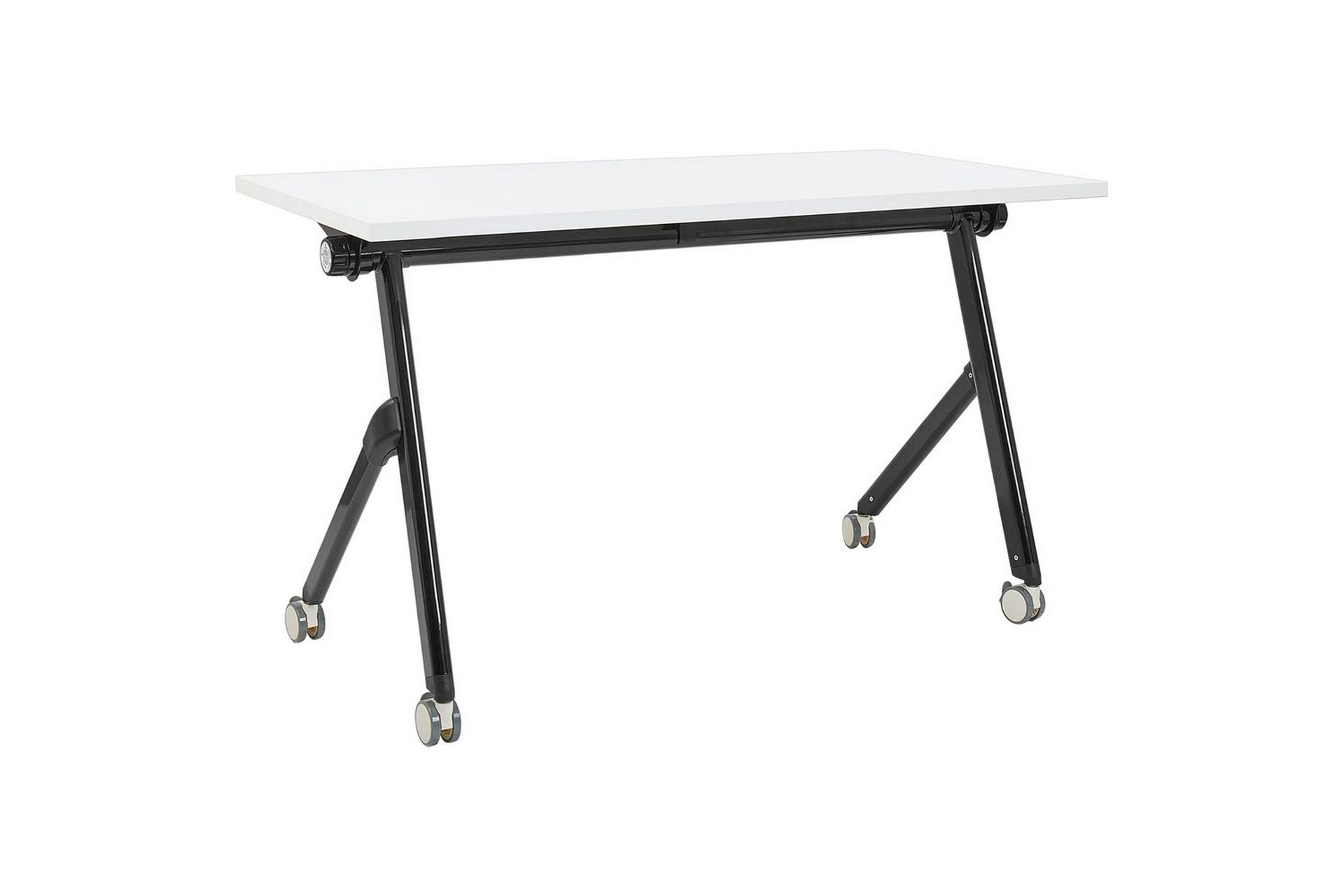 Hopf&auml;llbart skrivbord Bendi Vit/Svart, 120x60x75 cm - Vit/Svart, 120x60x75 cm