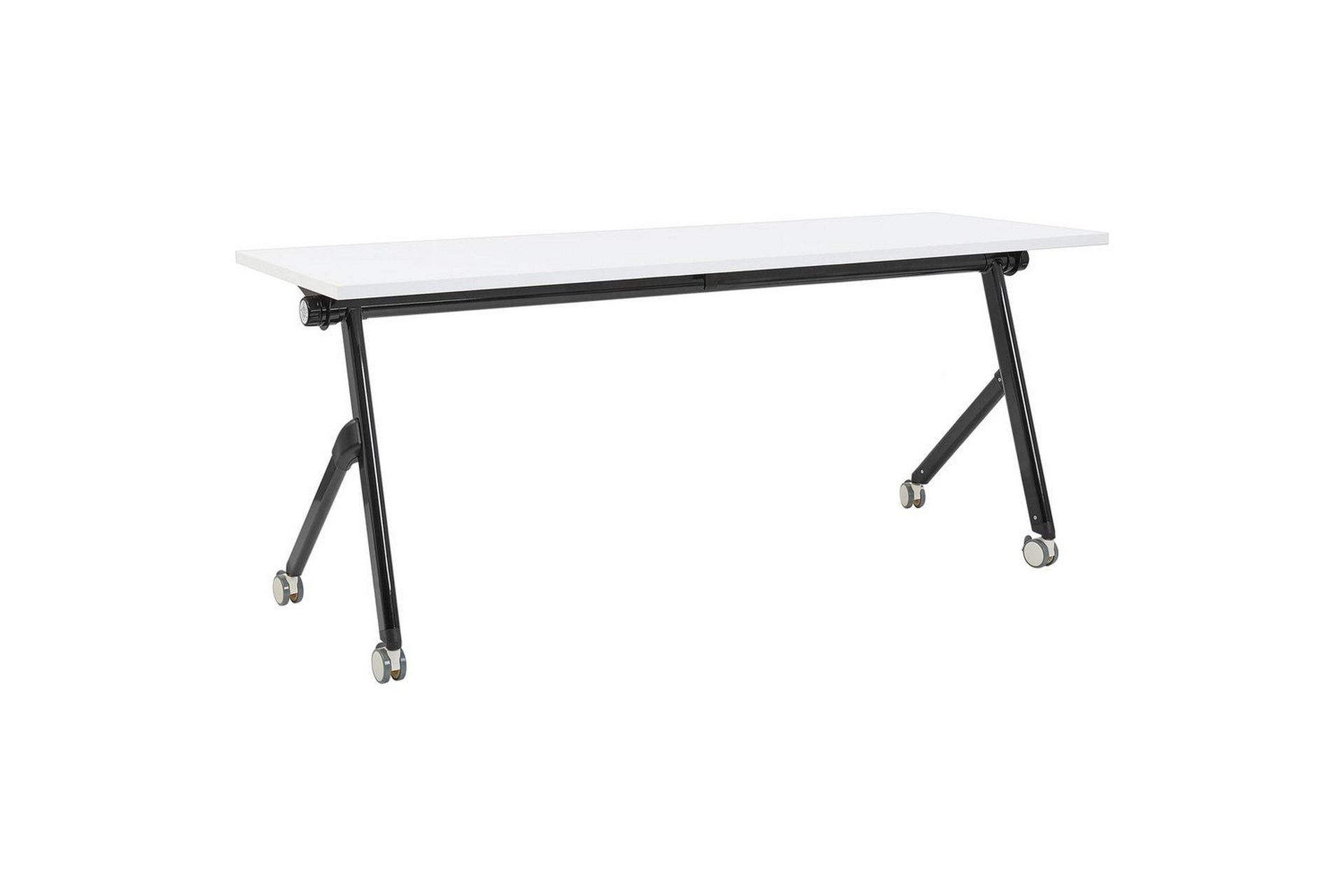 Hopf&auml;llbart skrivbord Bendi Vit/Svart, 180x60x75 cm - Vit/Svart, 180x60x75 cm
