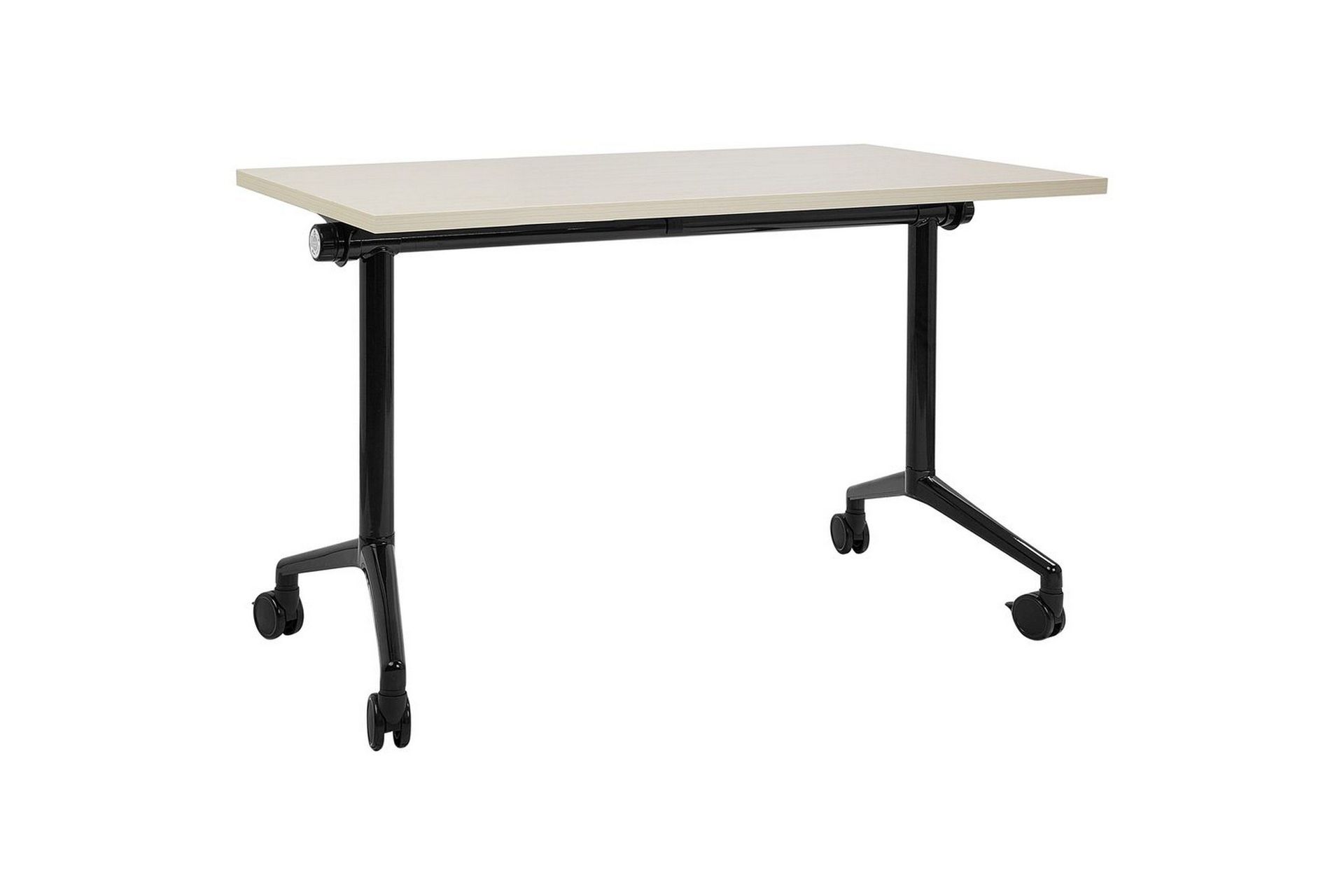 Hopf&auml;llbart skrivbord Cavi Ljus tr&auml;/svart, 120x60x75 cm - Ljus tr&auml;/svart, 120x60x75 cm