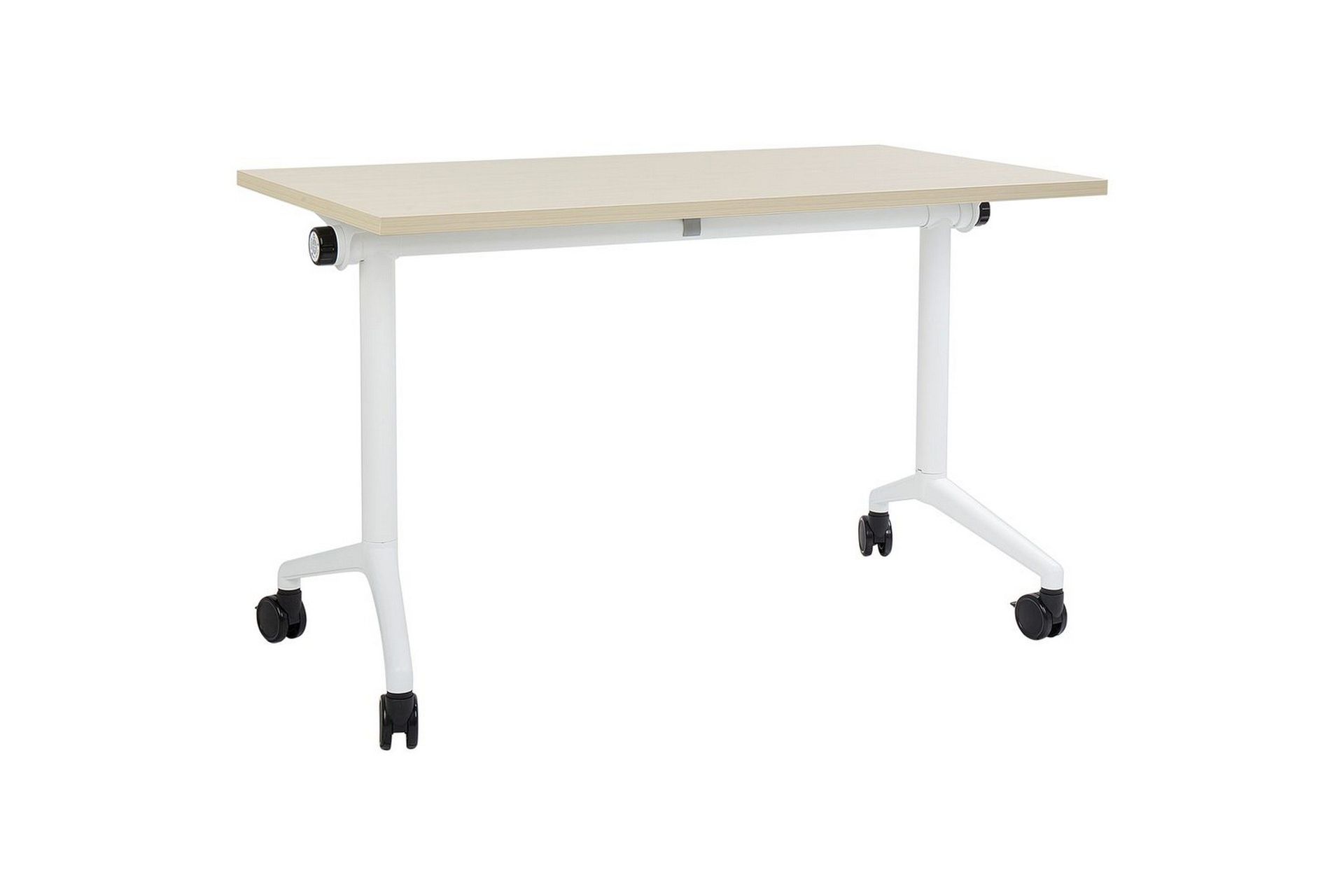 Hopfällbart skrivbord Cavi Ljus trä/vit, 120x60x75 cm - Ljus trä/vit, 120x60x75 cm