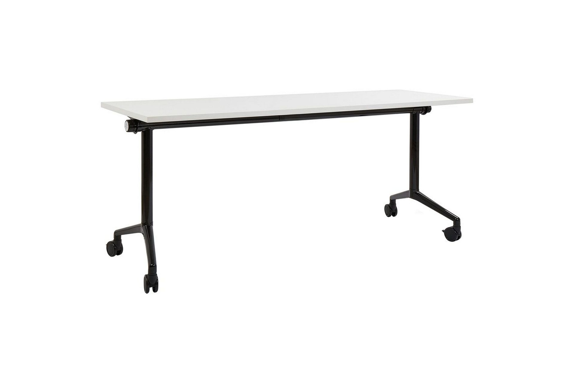 Hopf&auml;llbart skrivbord Cavi Vit/Svart, 180x60x75 cm - Vit/Svart, 180x60x75 cm