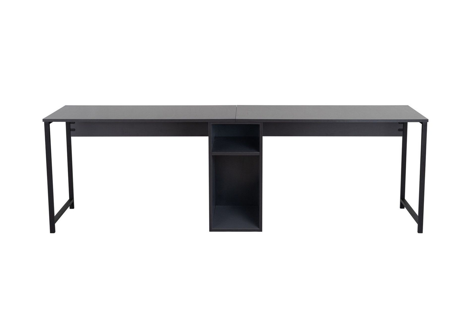 Hu Skrivbord 60x240 cm - Antracit/Svart