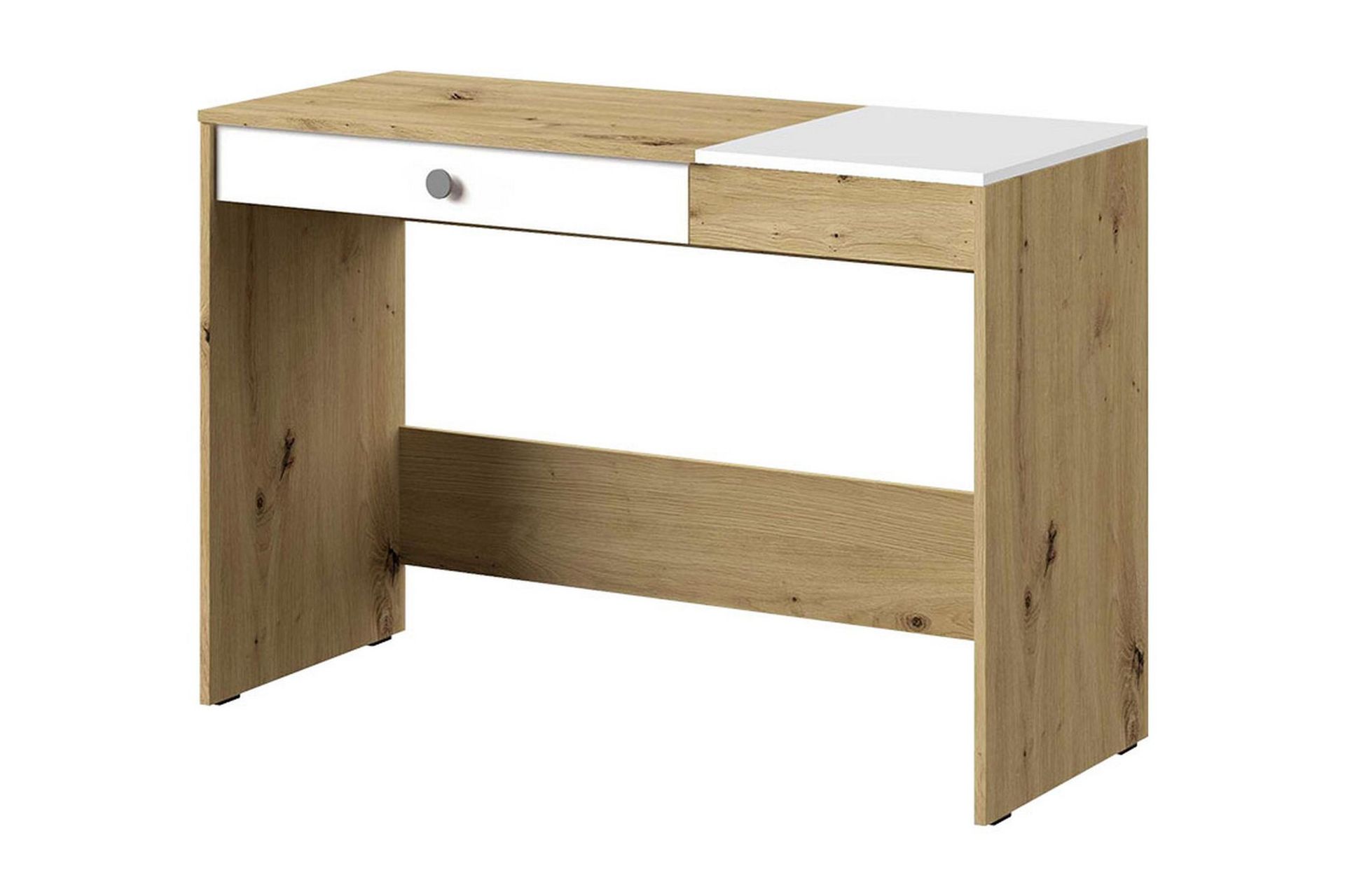Nero Skrivbord 120 cm - Natur/Vit/Gr&aring;