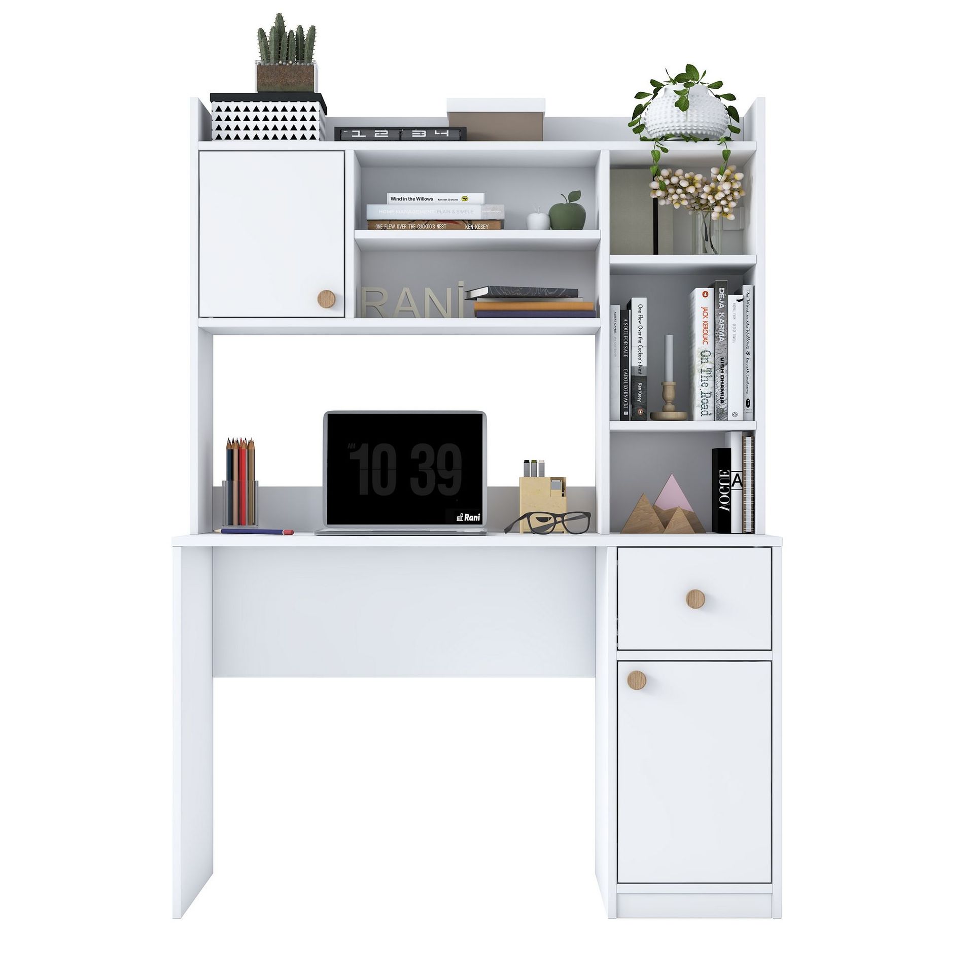 Sarnor Skrivbord 120x166x50 cm - Vit