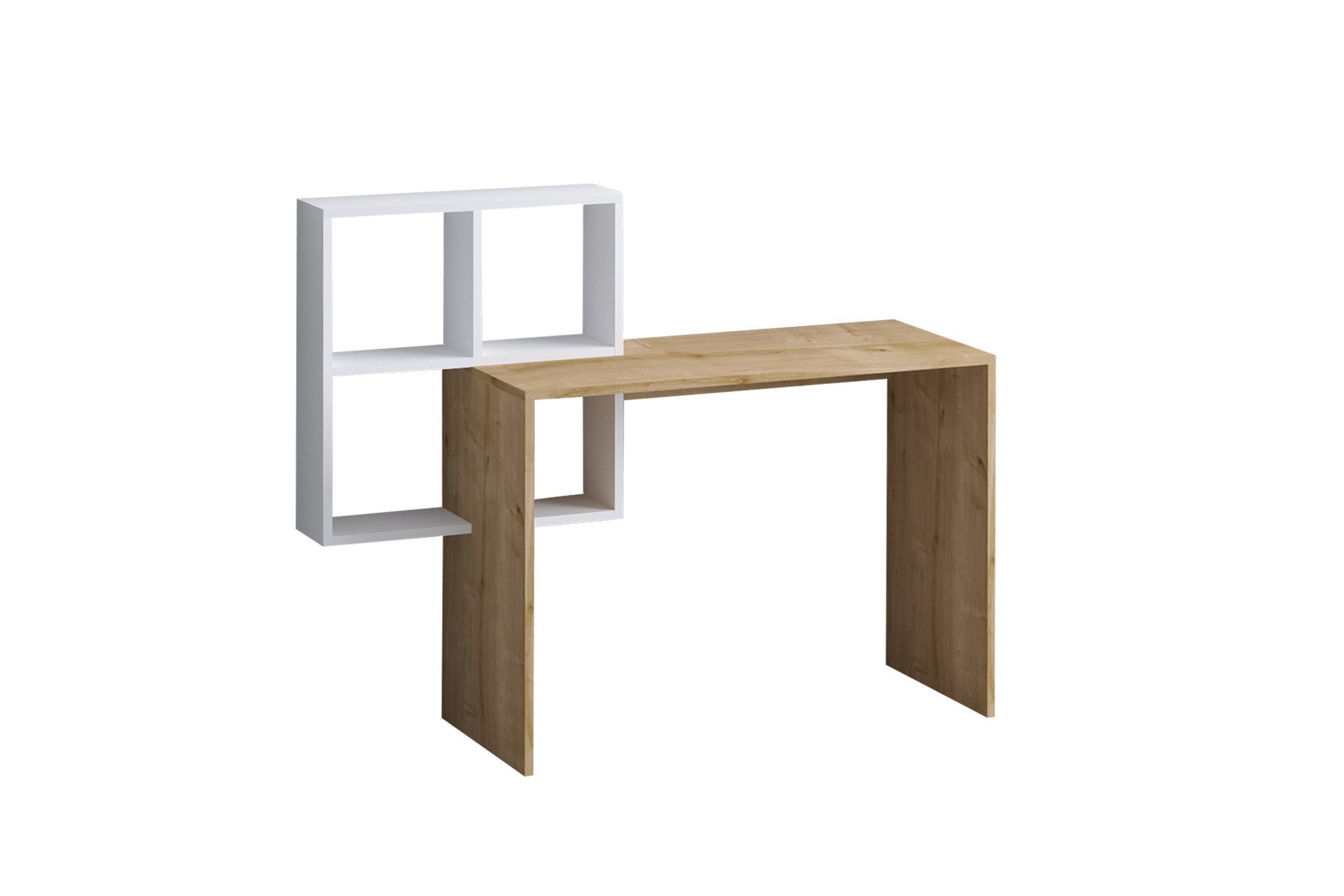 Skrivbord Adell 98x45 cm Vit/Brun Hanah Home