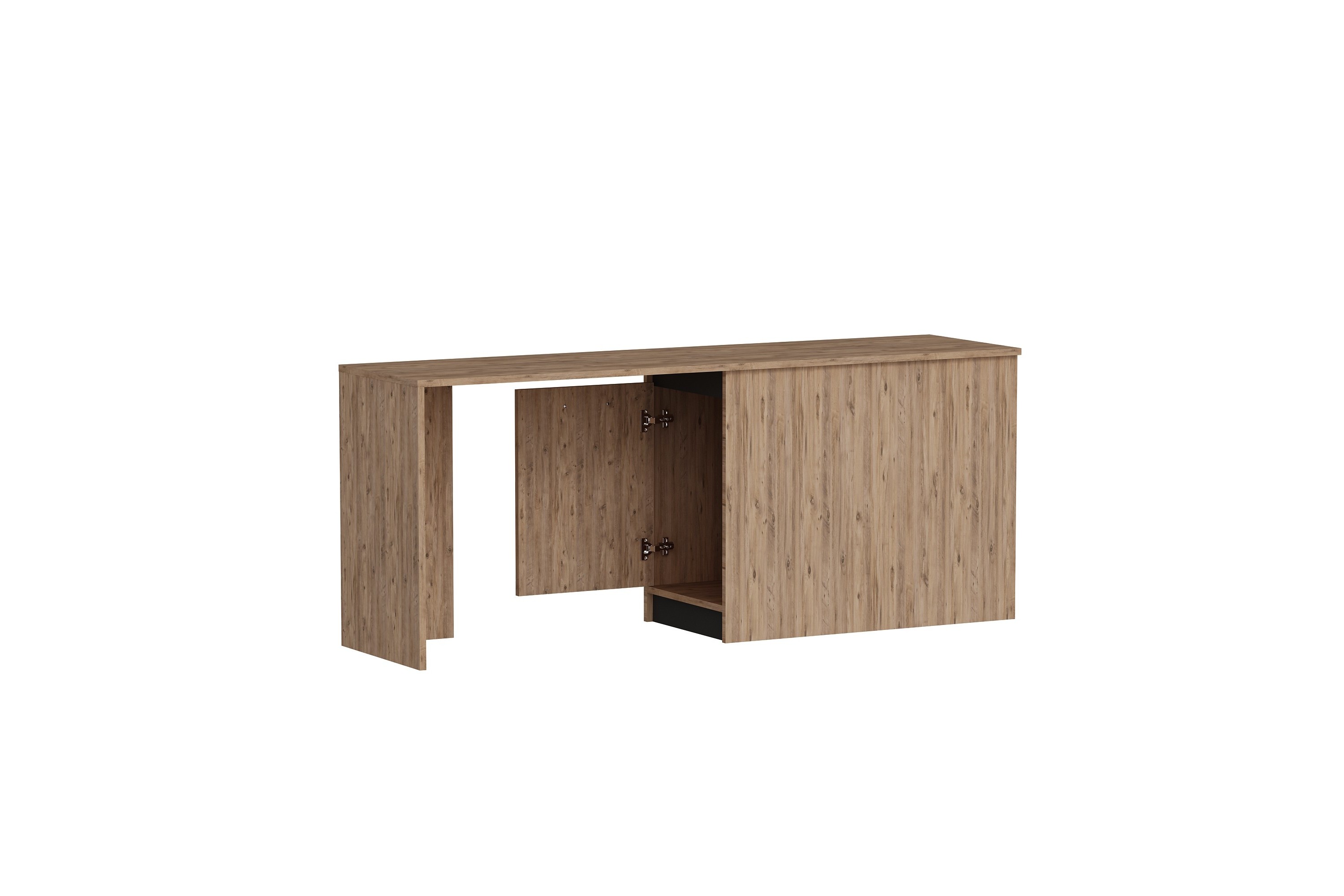Skrivbord Akser 47x180 cm Brun/Antracit