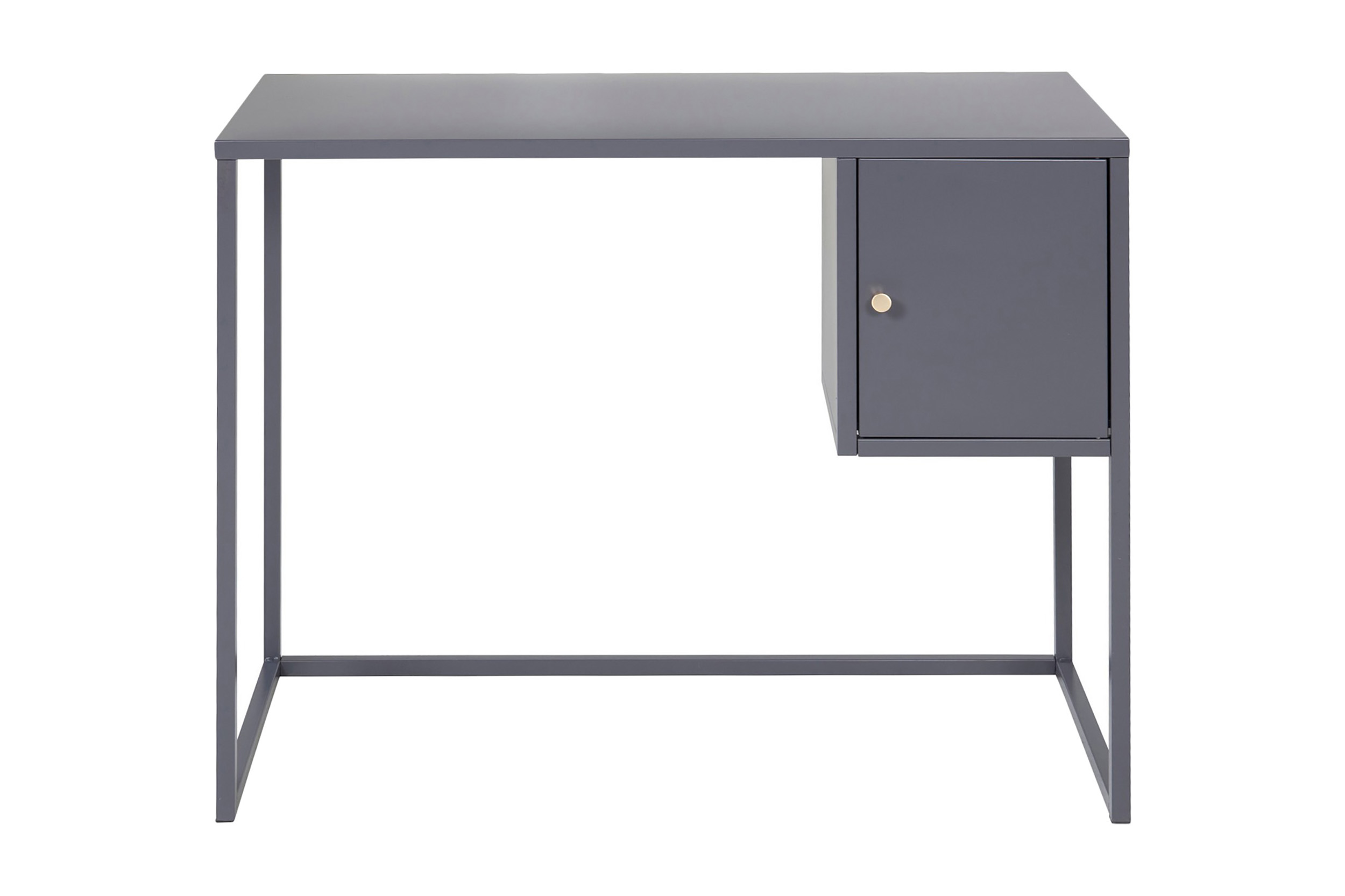 Bakal Skrivbord 95 cm med Förvaring Skåp Ljusgrå